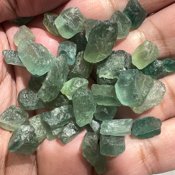 24 hrs only: 20 pcs Neon Apatite, From Morogoro in Tanzania, blind pour, price is per 20 pcs - see video