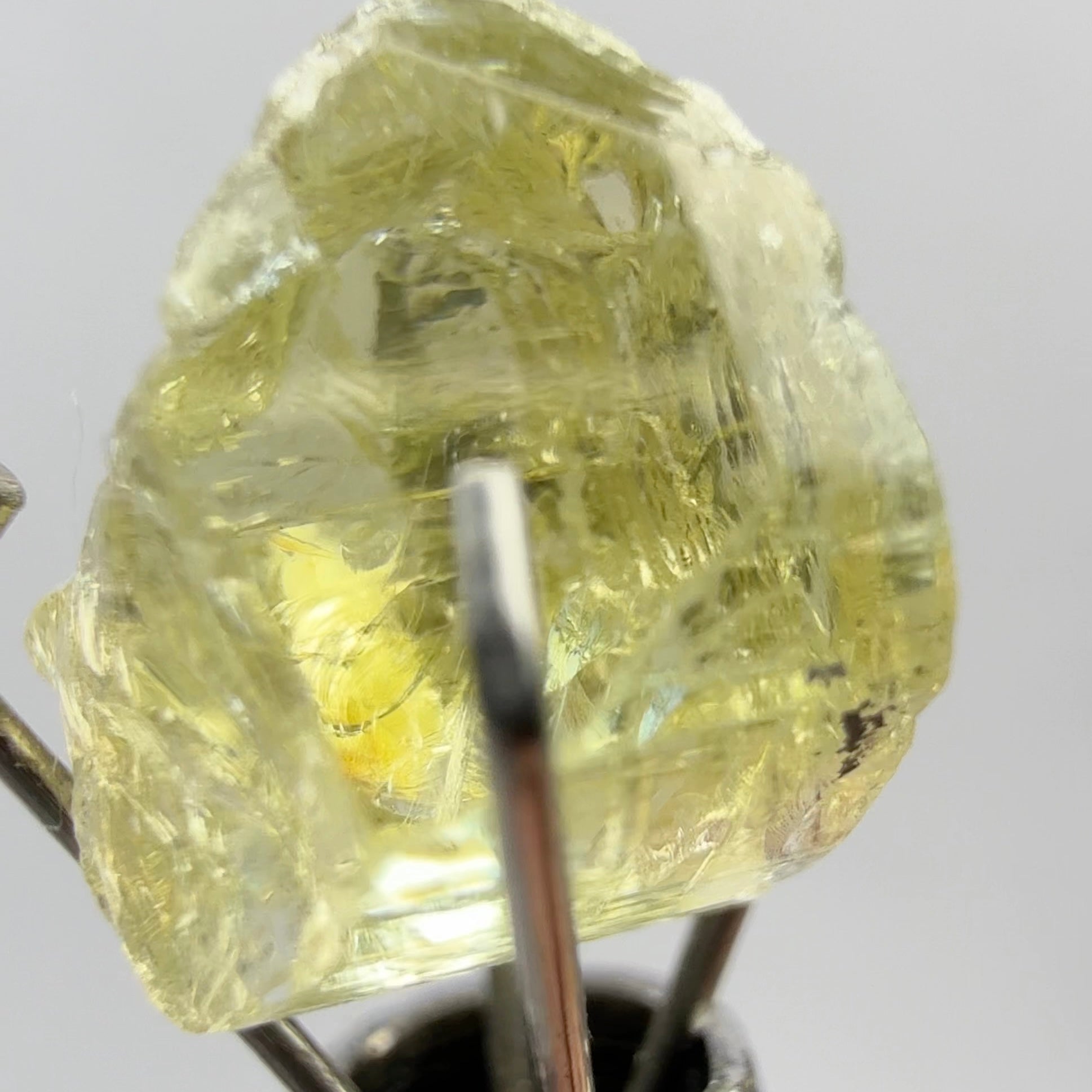 Yellow Tanzanite, 2.87ct, Merelani, Tanzania, Untreated Unheated, slightly included