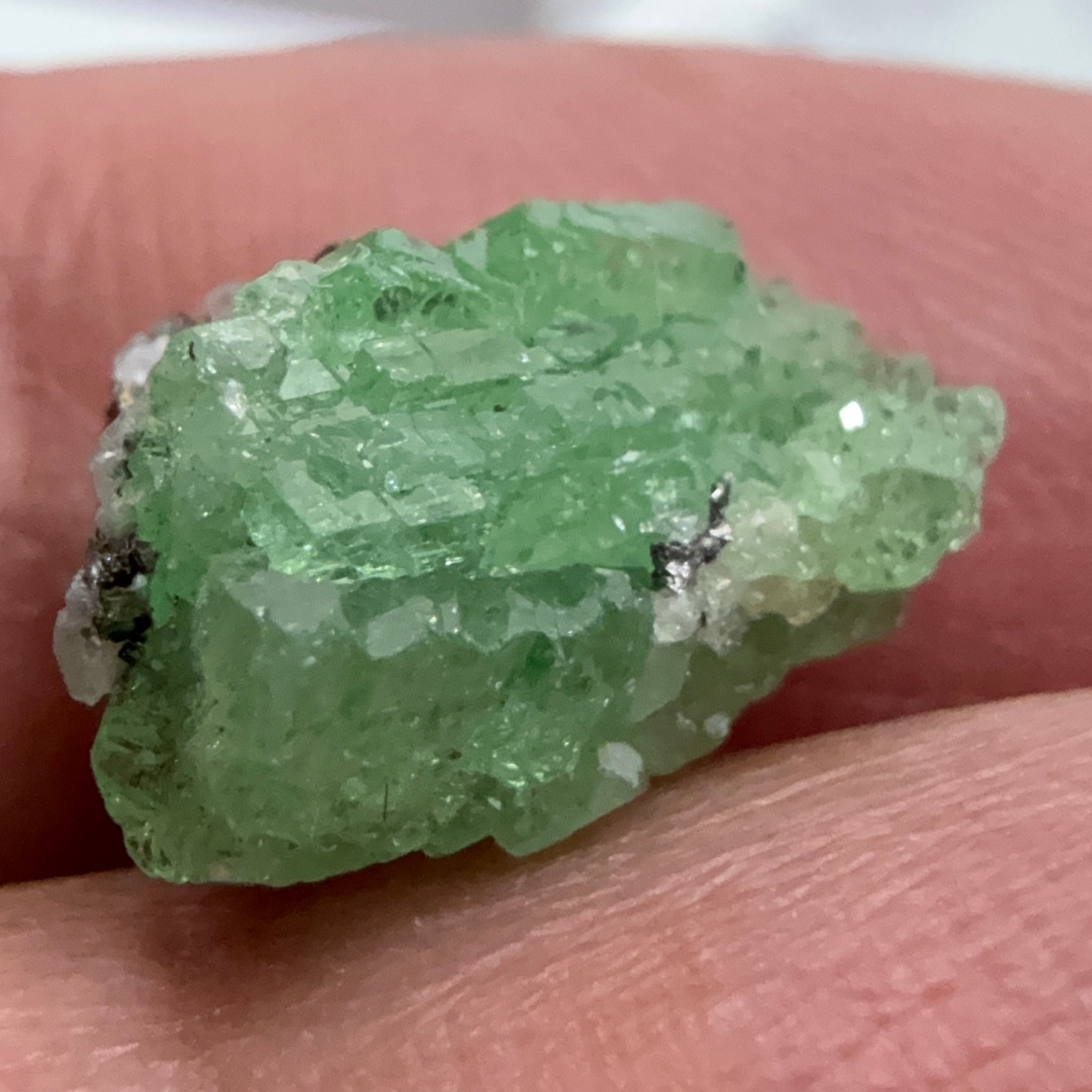 Tsavorite Crystal, 3.89ct, Merelani. Tanzania, Untreated Unheated