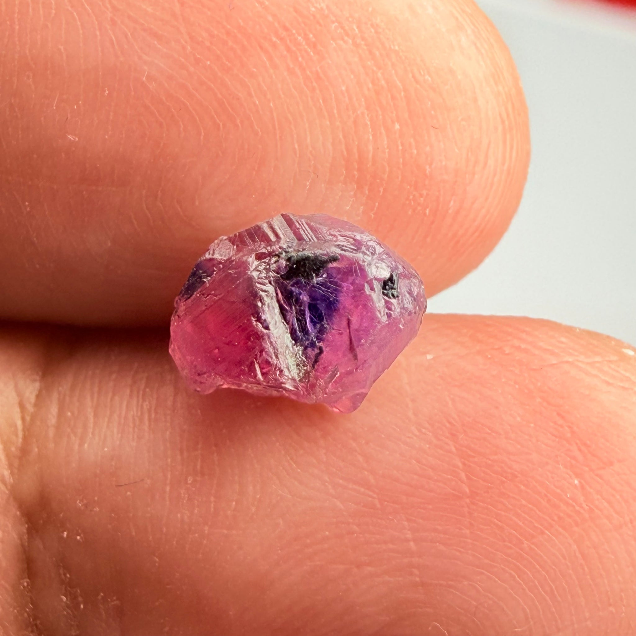 Winza Sapphire showing all 3 colours, 3.06ct Winza, Tanzania, Untreated Unheated, slightly included, see backlit photos
