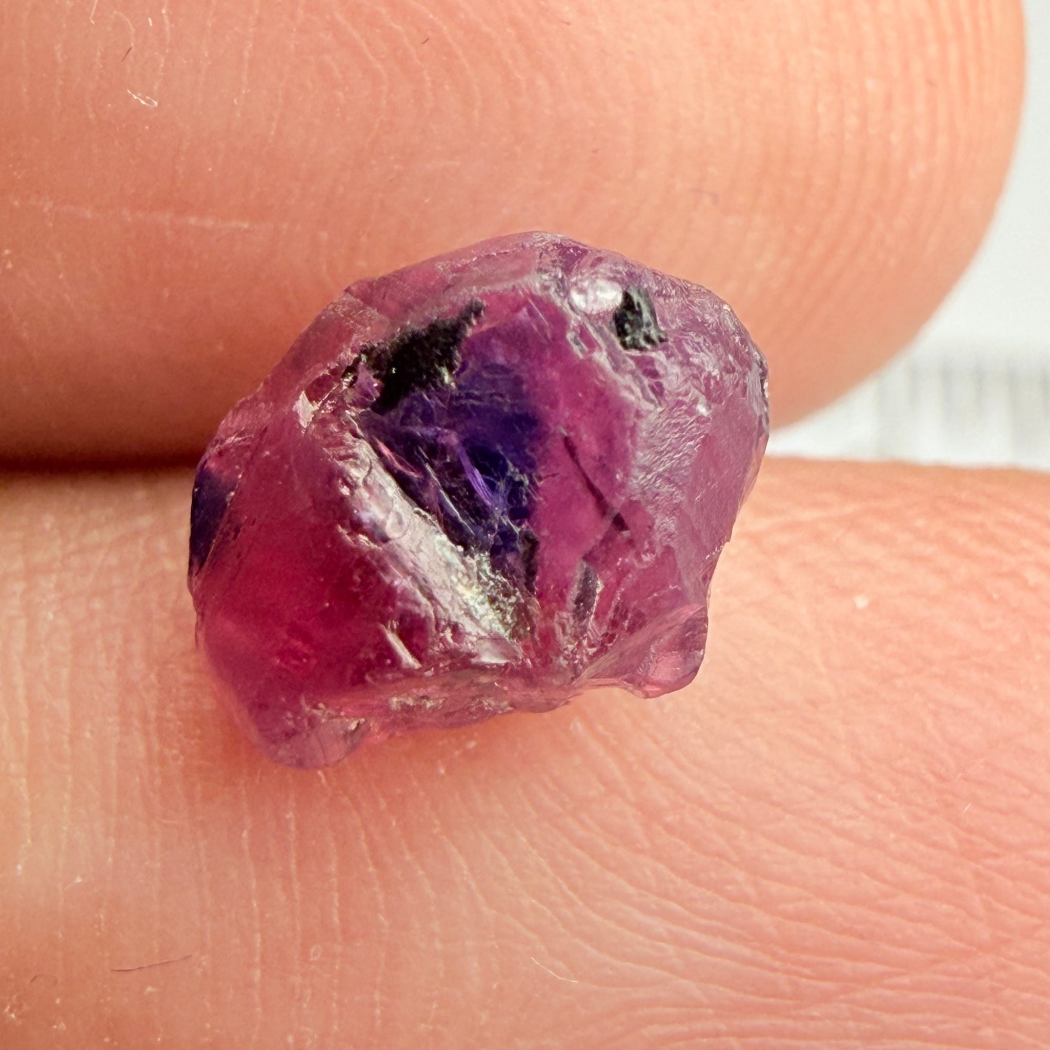 Winza Sapphire showing all 3 colours, 3.06ct Winza, Tanzania, Untreated Unheated, slightly included, see backlit photos