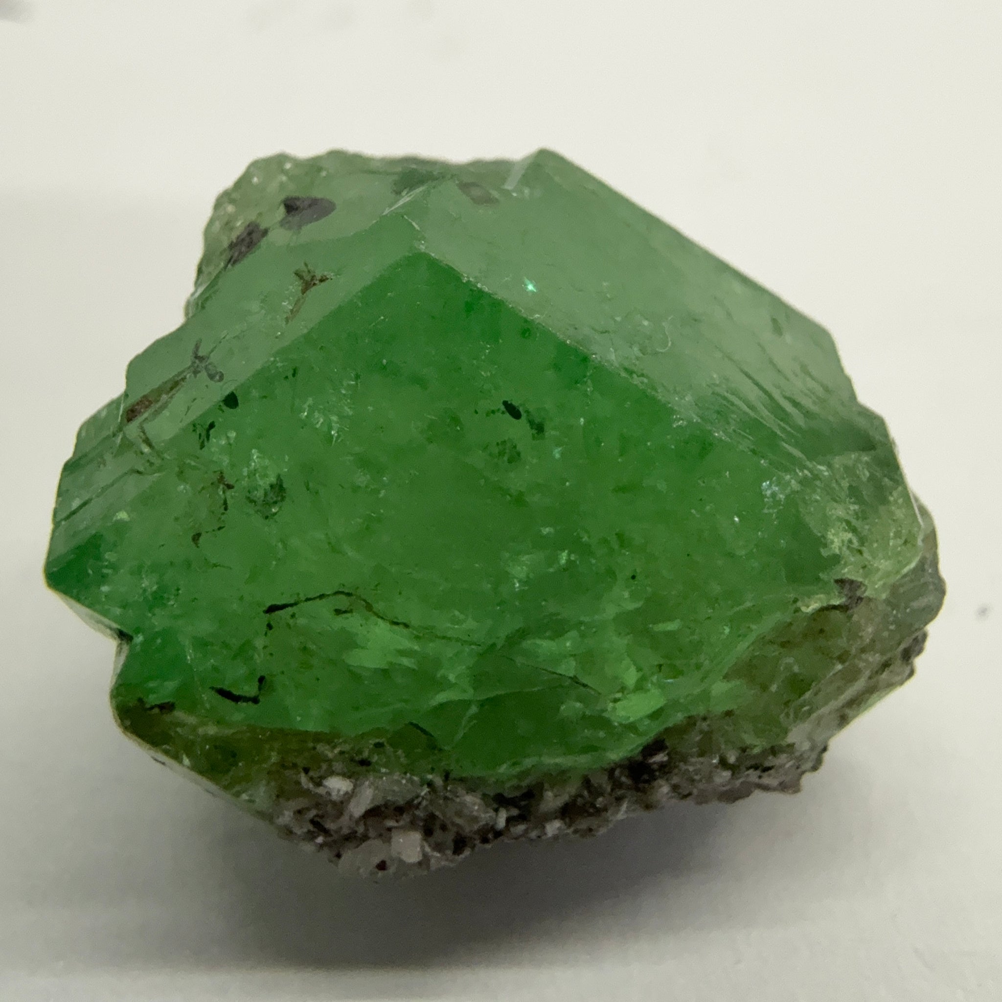 Tsavorite Garnet Crystal, 27.04ct, Merelani, Tanzania, Untreated Unheated