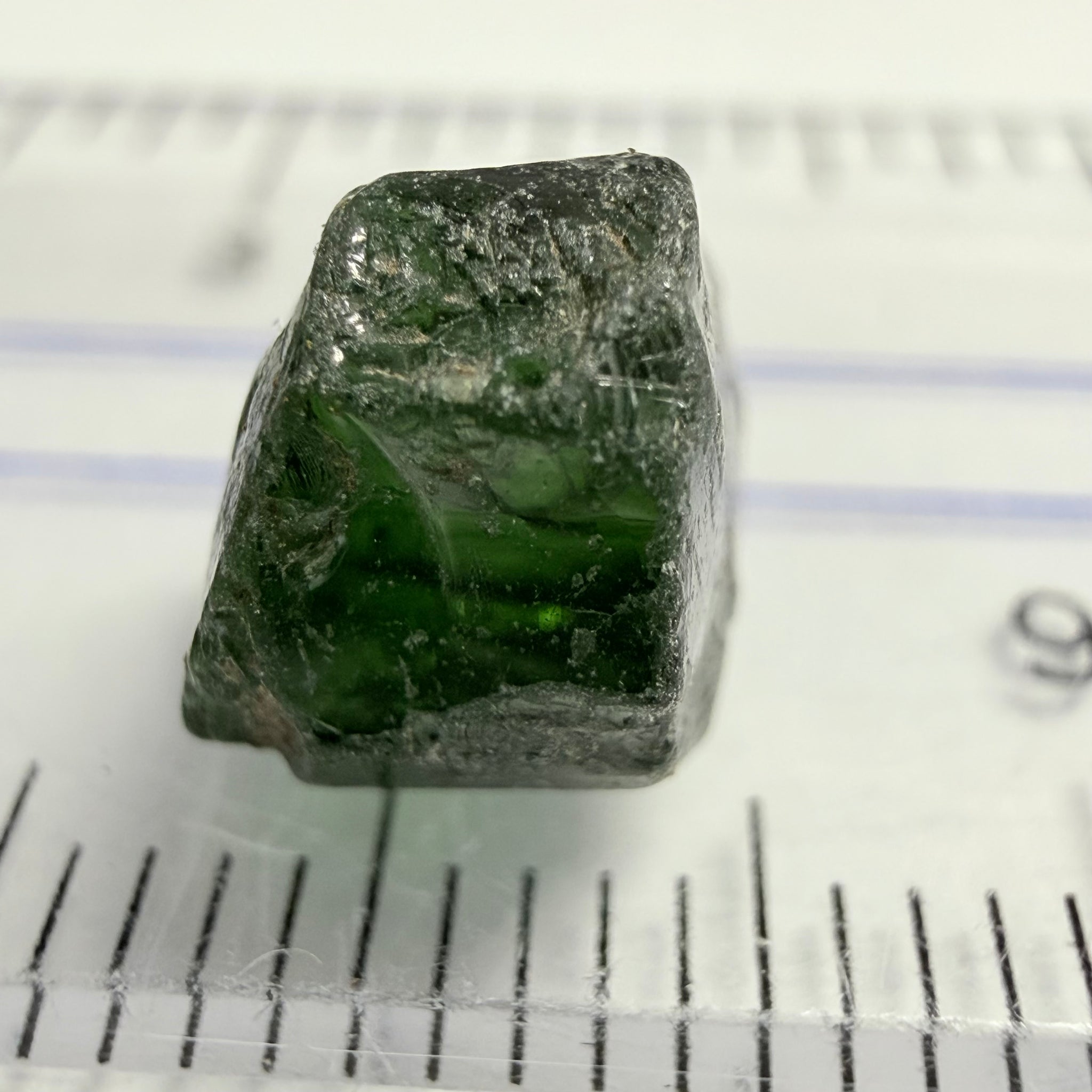 Tourmaline Crystal, 4.21ct, Mwajanga, Tanzania, Untreated Unheated, vvs-if, black cap tourmaline, c axis totally closed