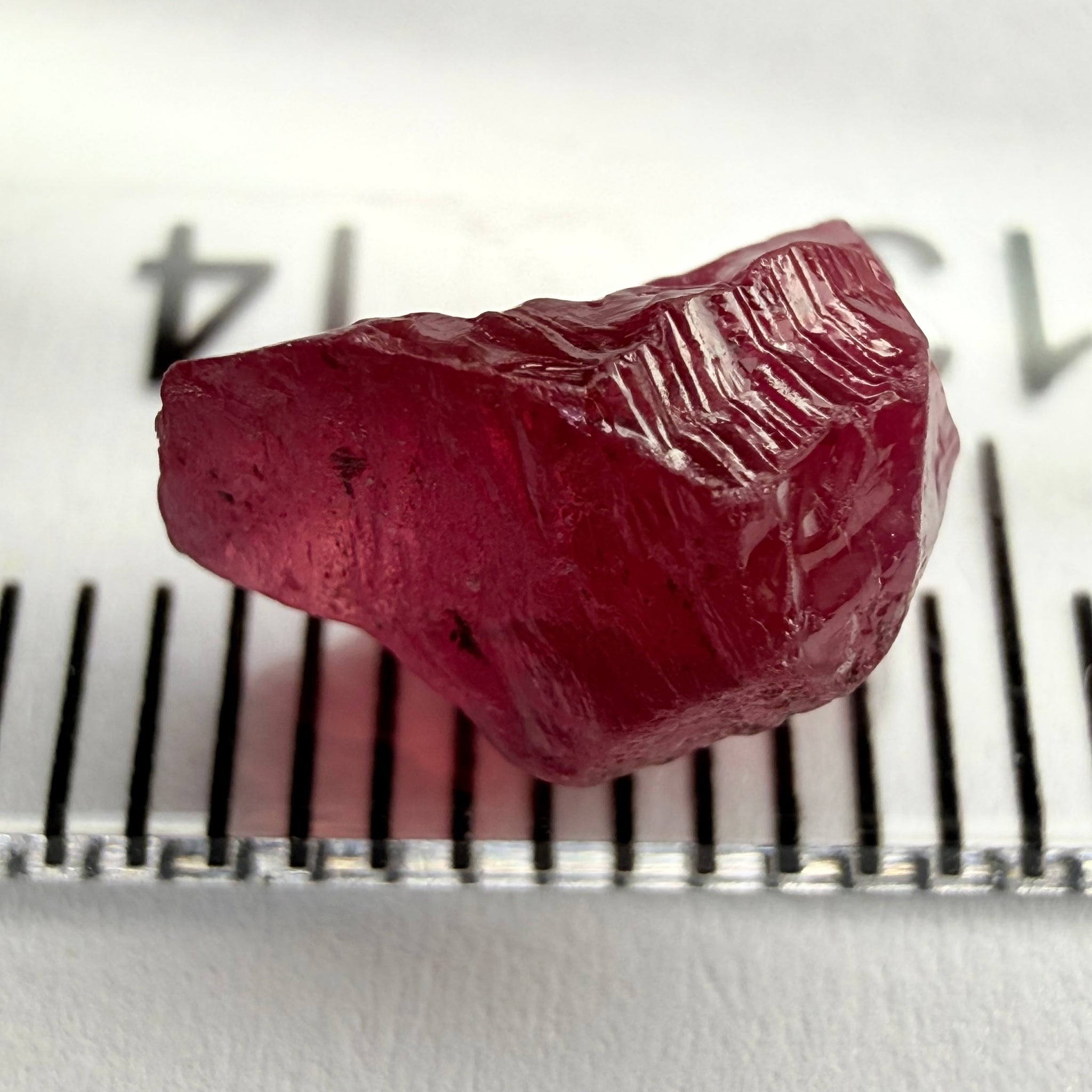 Winza Ruby, 2.82ct Winza, Tanzania, Untreated Unheated, no inclusions just slightly silky