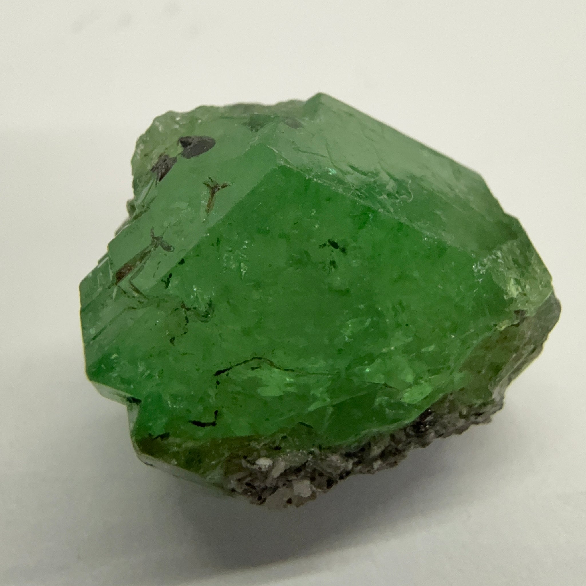 Tsavorite Garnet Crystal, 27.04ct, Merelani, Tanzania, Untreated Unheated