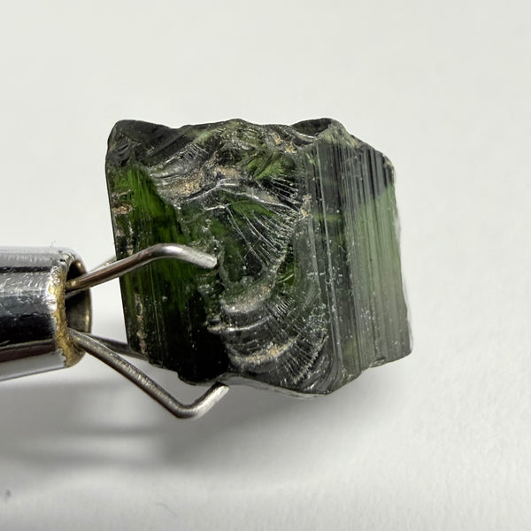 Tourmaline Crystal, 3.43ct, Mwajanga, Tanzania, Untreated Unheated, vvs-if, c axis closed