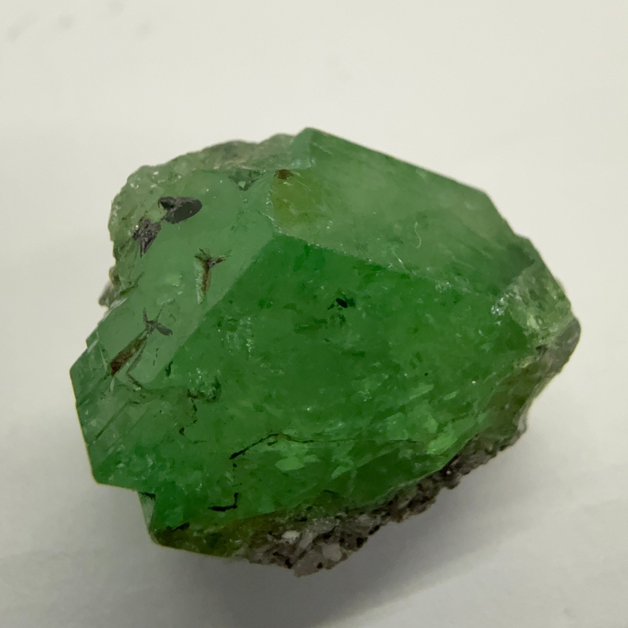 Tsavorite Garnet Crystal, 27.04ct, Merelani, Tanzania, Untreated Unheated