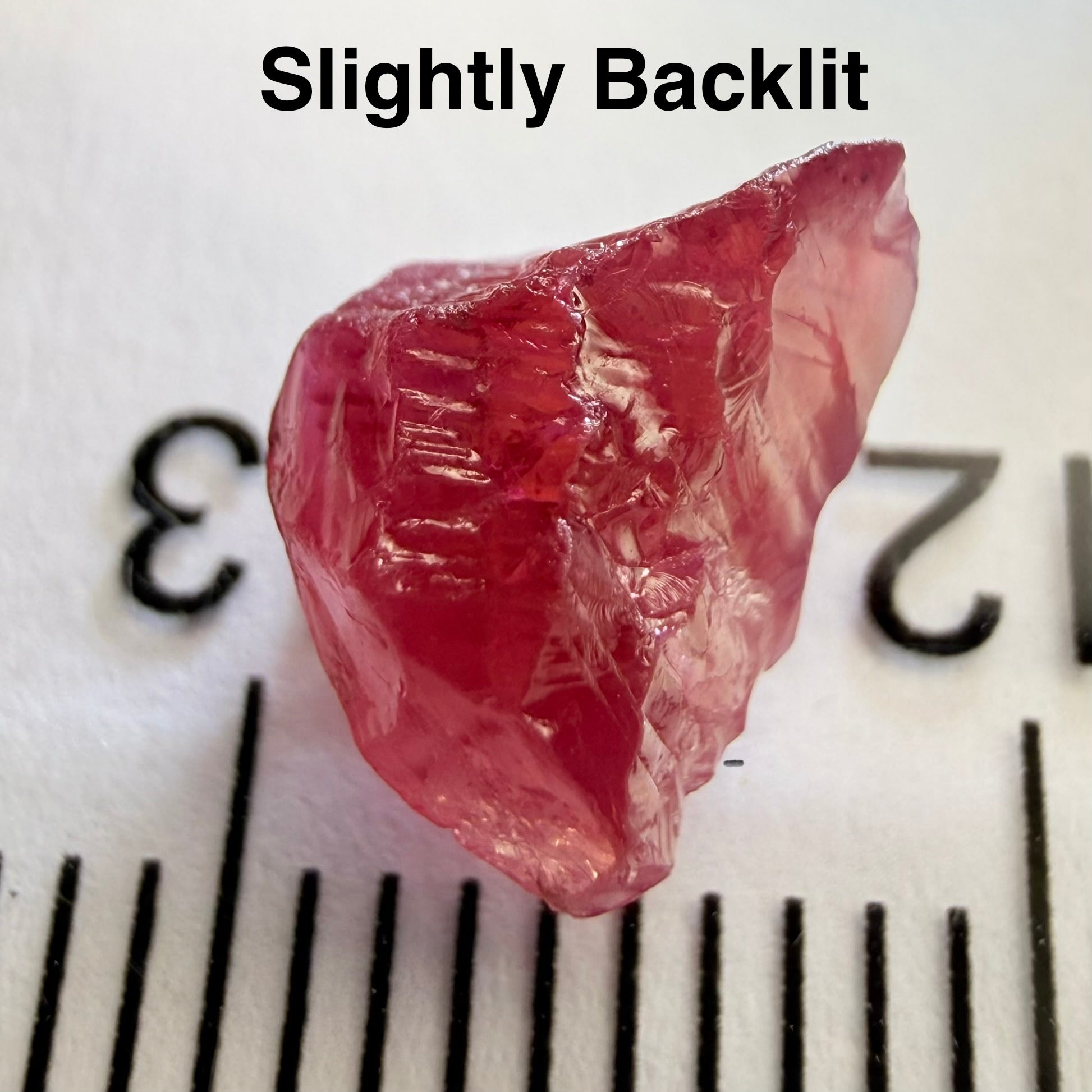 Winza Ruby, 2.82ct Winza, Tanzania, Untreated Unheated, no inclusions just slightly silky