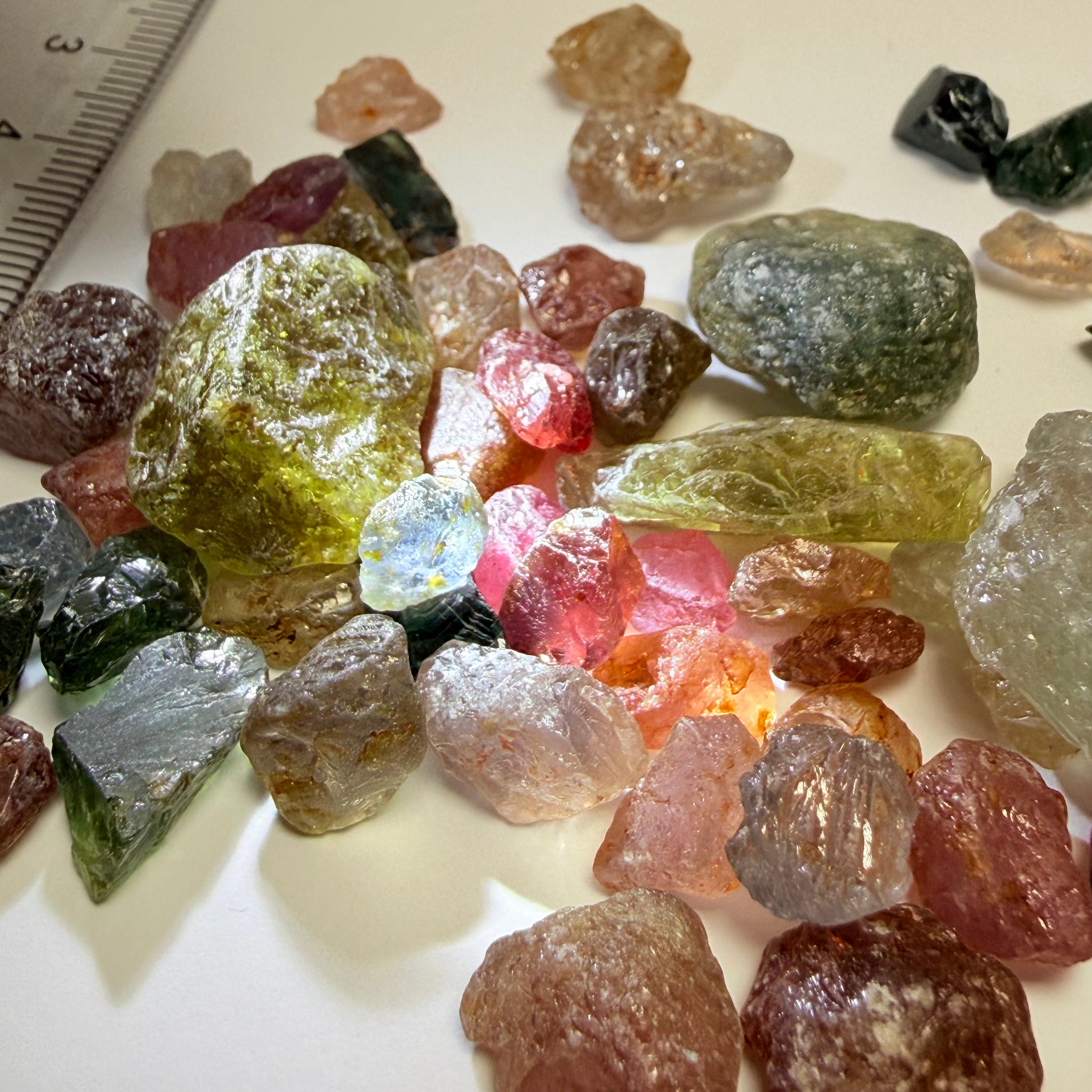 Kenyan and Tanzanian Sapphire mix lot, Slightly included, to included to cabbing grade, an excellent mix, value for money, 94.60gm / 473ct Untreated Unheated, I have included many videos so you get the exact picture