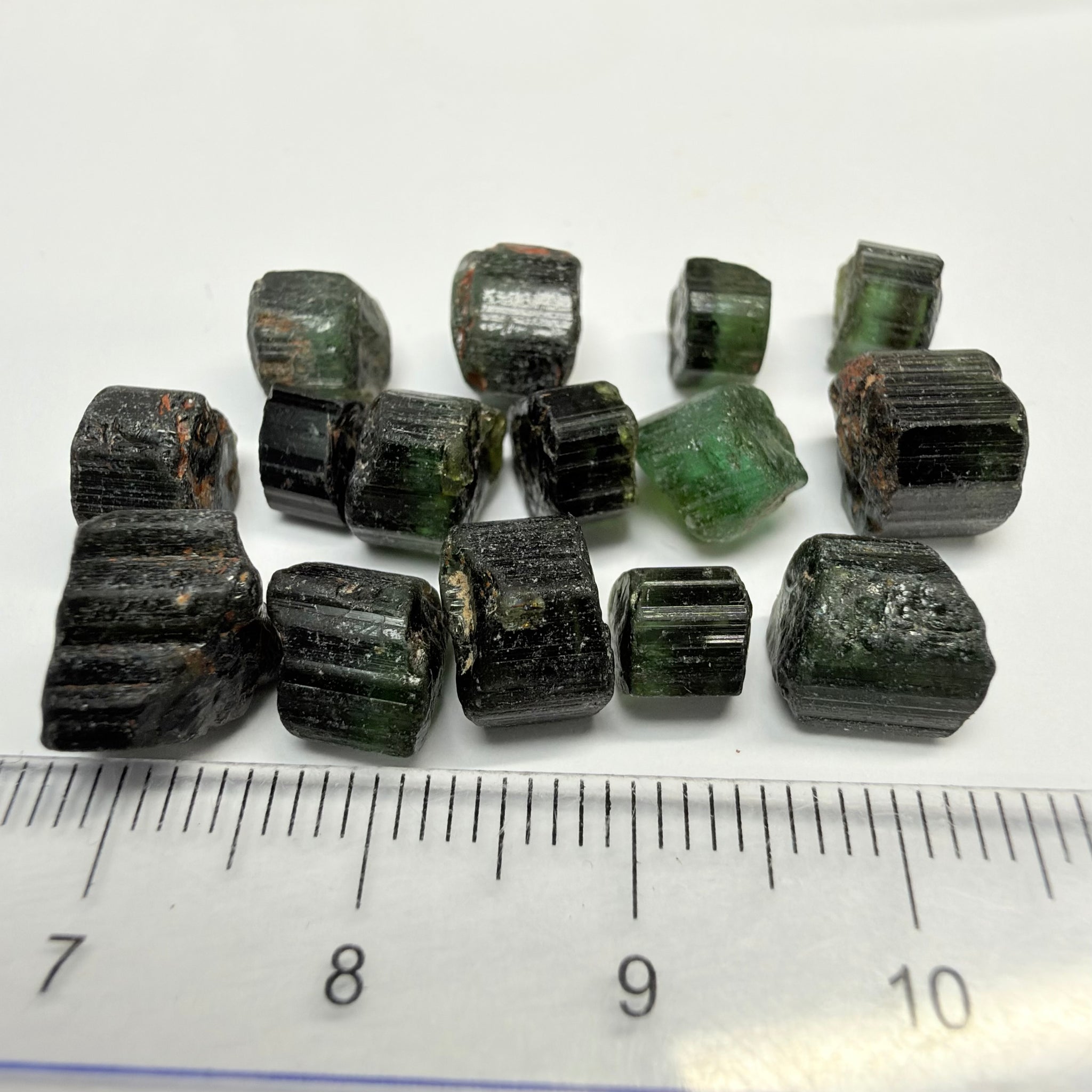 Tourmaline Crystal Lot, 51.91ct, Mwajanga, Tanzania, Untreated Unheated, c axis totally closed, vs-vvs a few si, see video for a backlit view