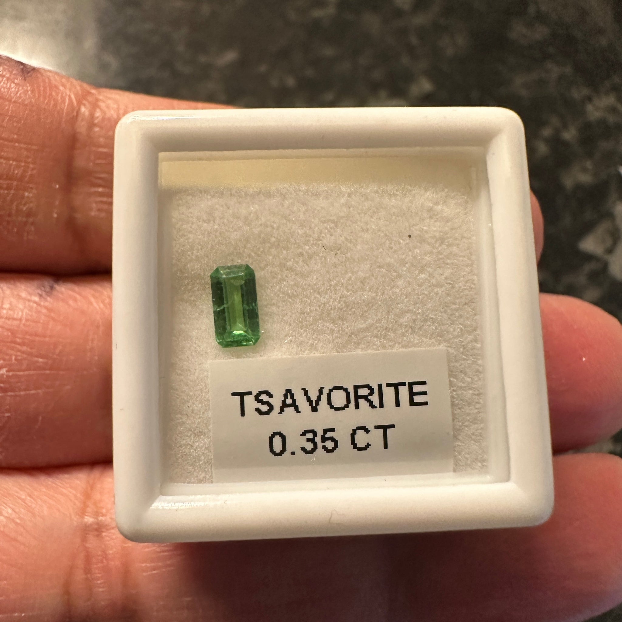 0.35Ct Tsavorite Garnet Kenya Unheated Untreated Native Cut.