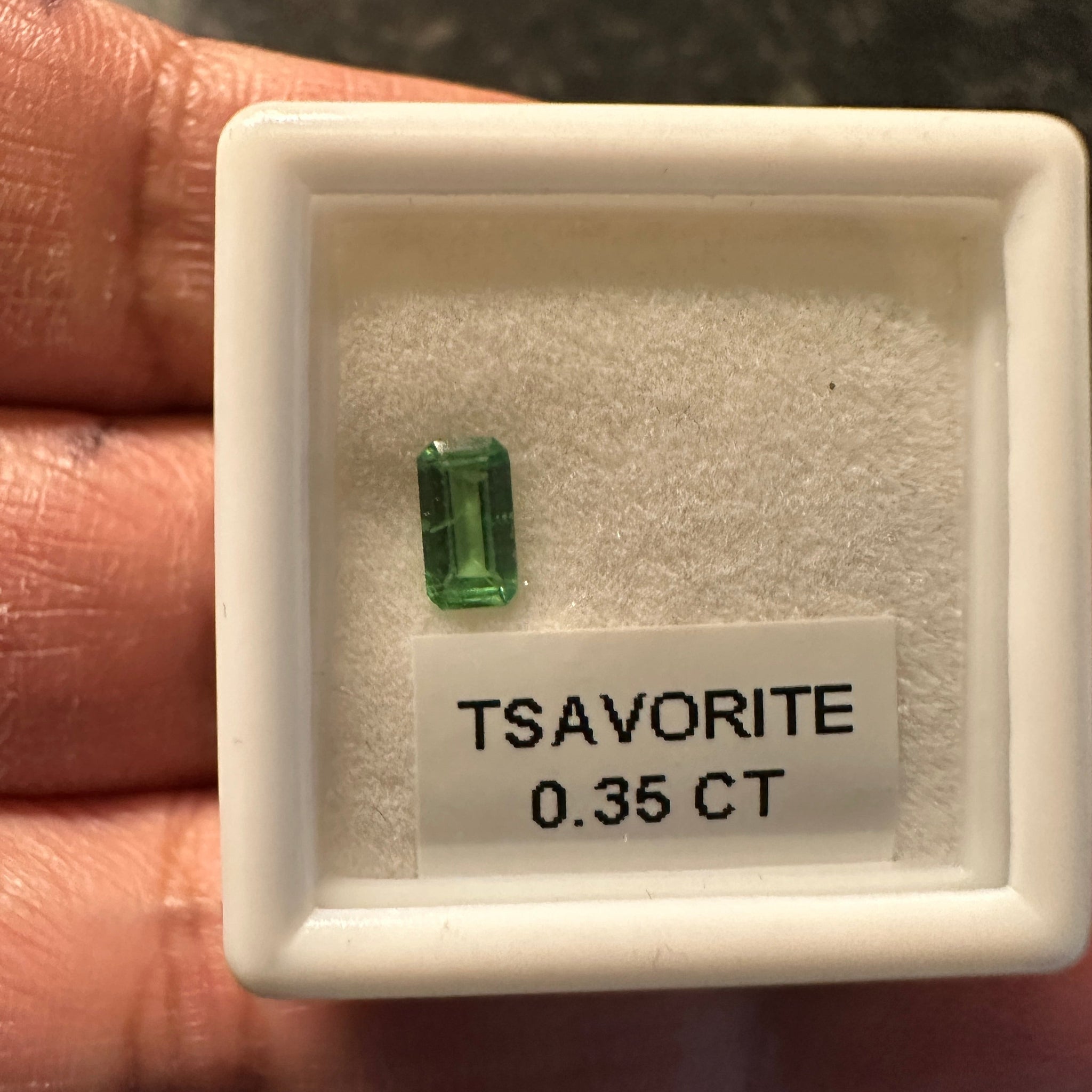 0.35Ct Tsavorite Garnet Kenya Unheated Untreated Native Cut.