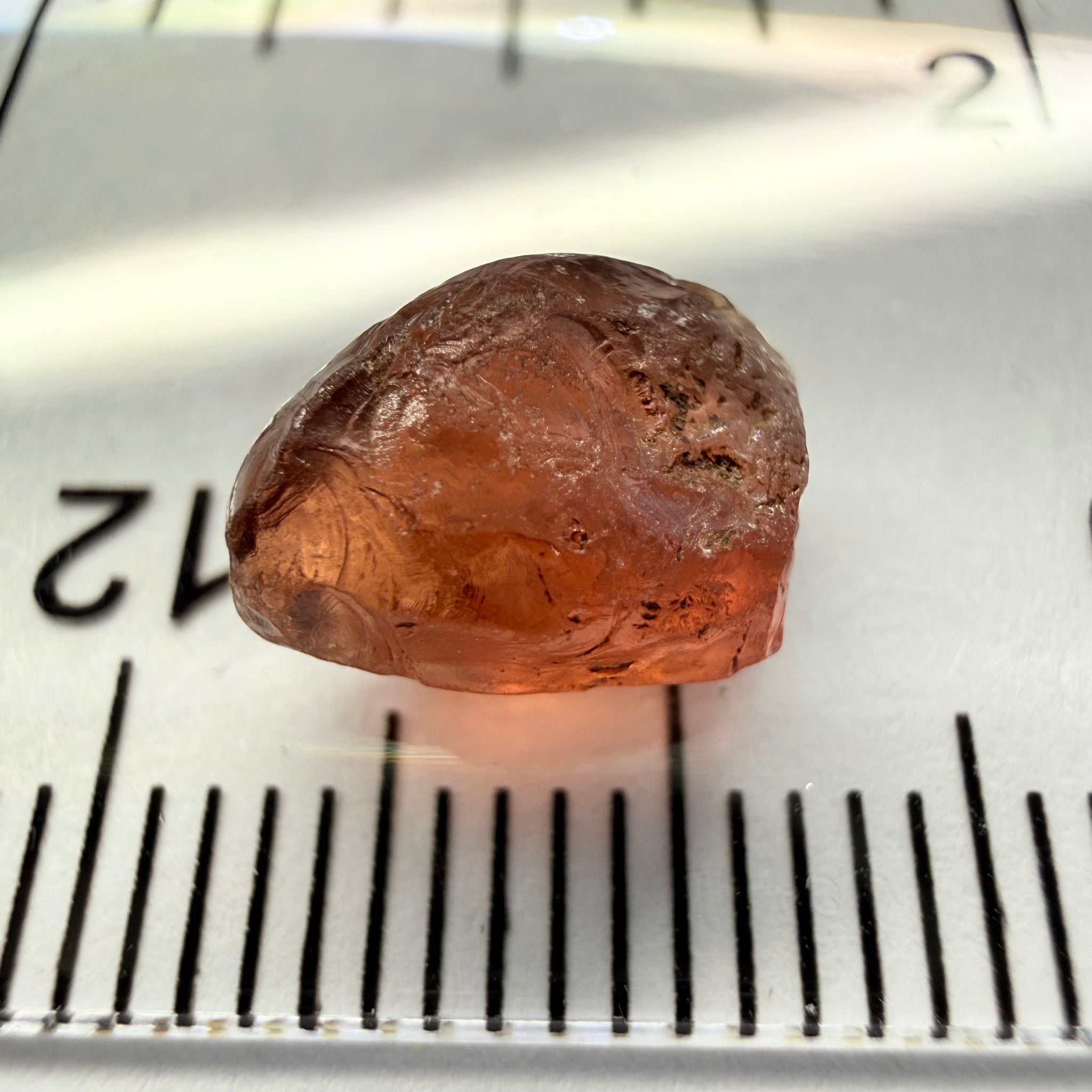Malaya Garnet, 3.85ct, Tanzania, Untreated Unheated, Si