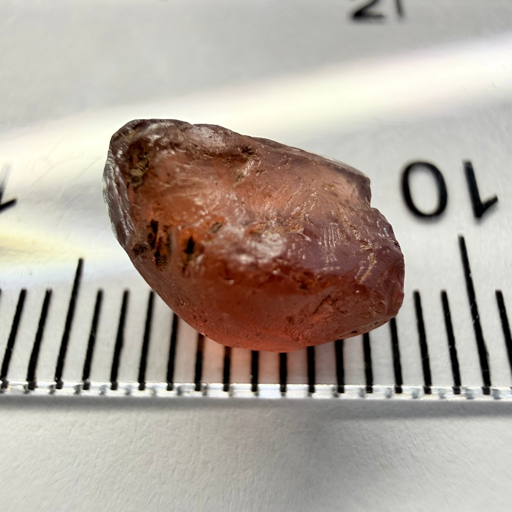 Malaya Garnet, 3.85ct, Tanzania, Untreated Unheated, Si