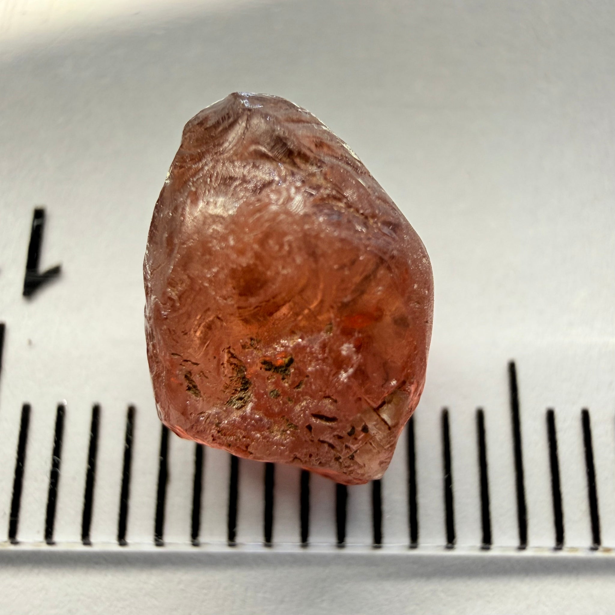 Malaya Garnet, 3.85ct, Tanzania, Untreated Unheated, Si