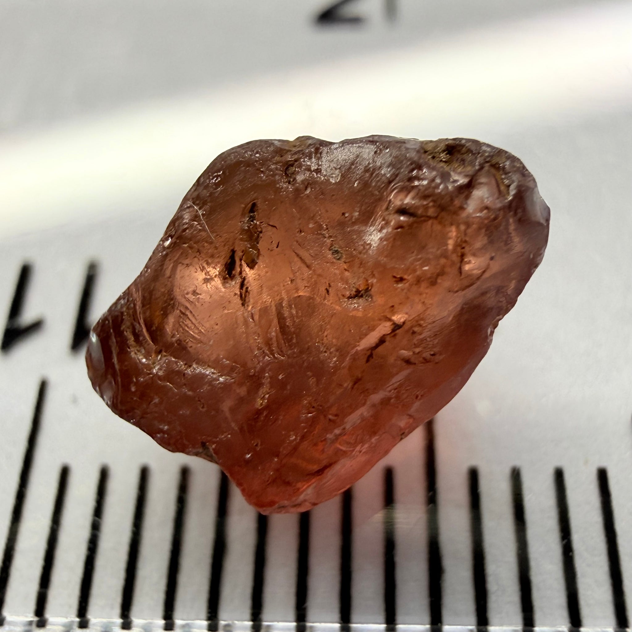 Malaya Garnet, 3.85ct, Tanzania, Untreated Unheated, Si
