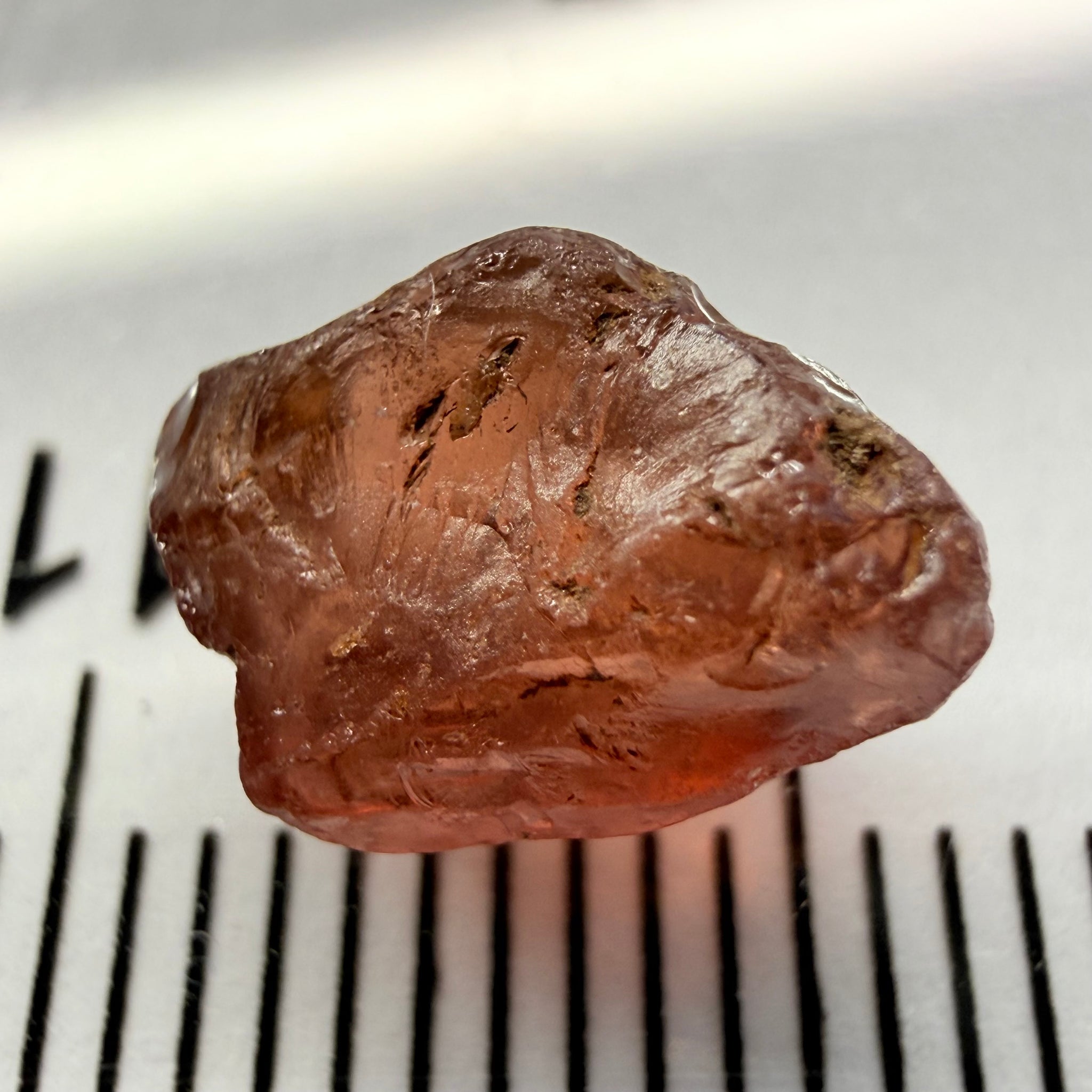Malaya Garnet, 3.85ct, Tanzania, Untreated Unheated, Si