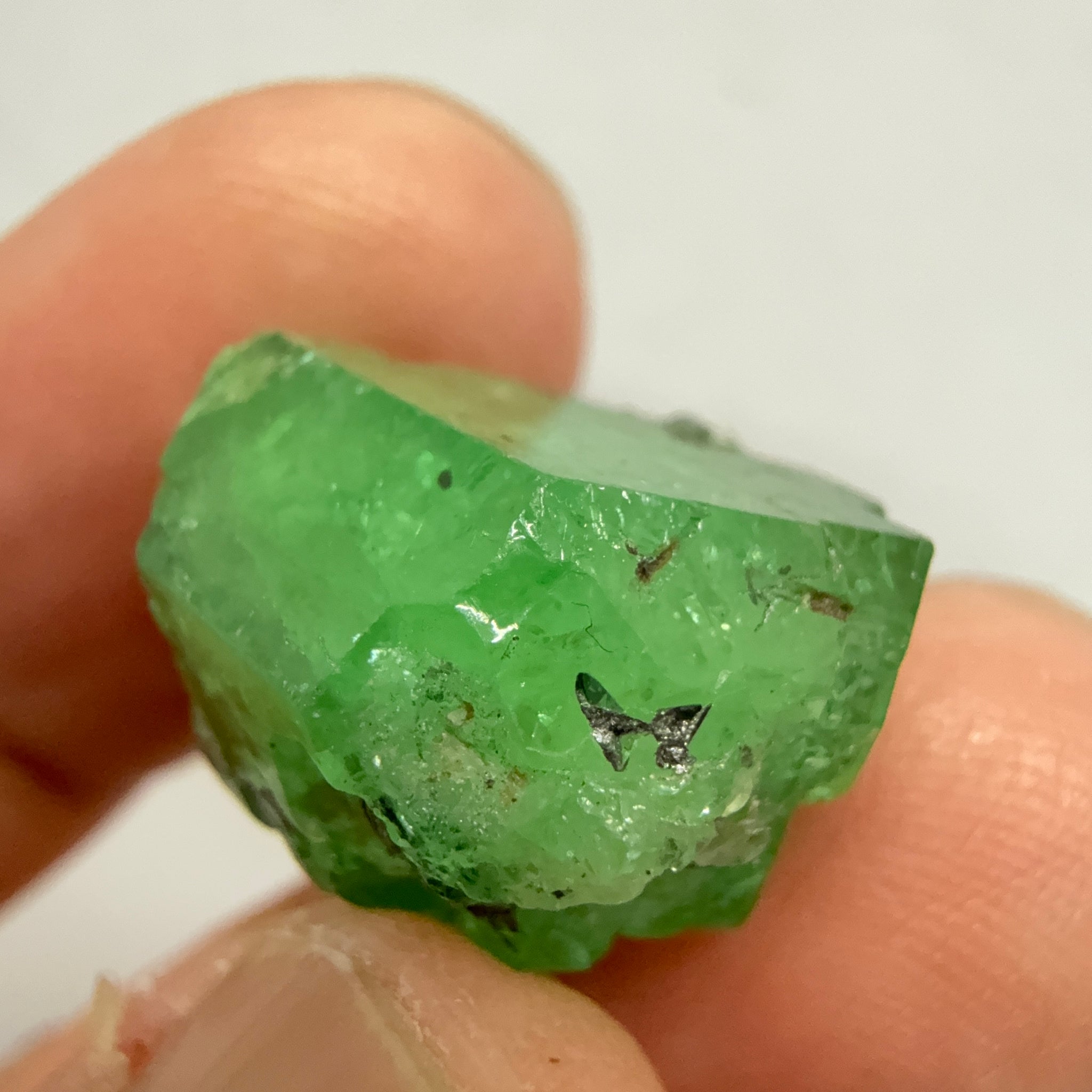 Tsavorite Garnet Crystal, 27.04ct, Merelani, Tanzania, Untreated Unheated