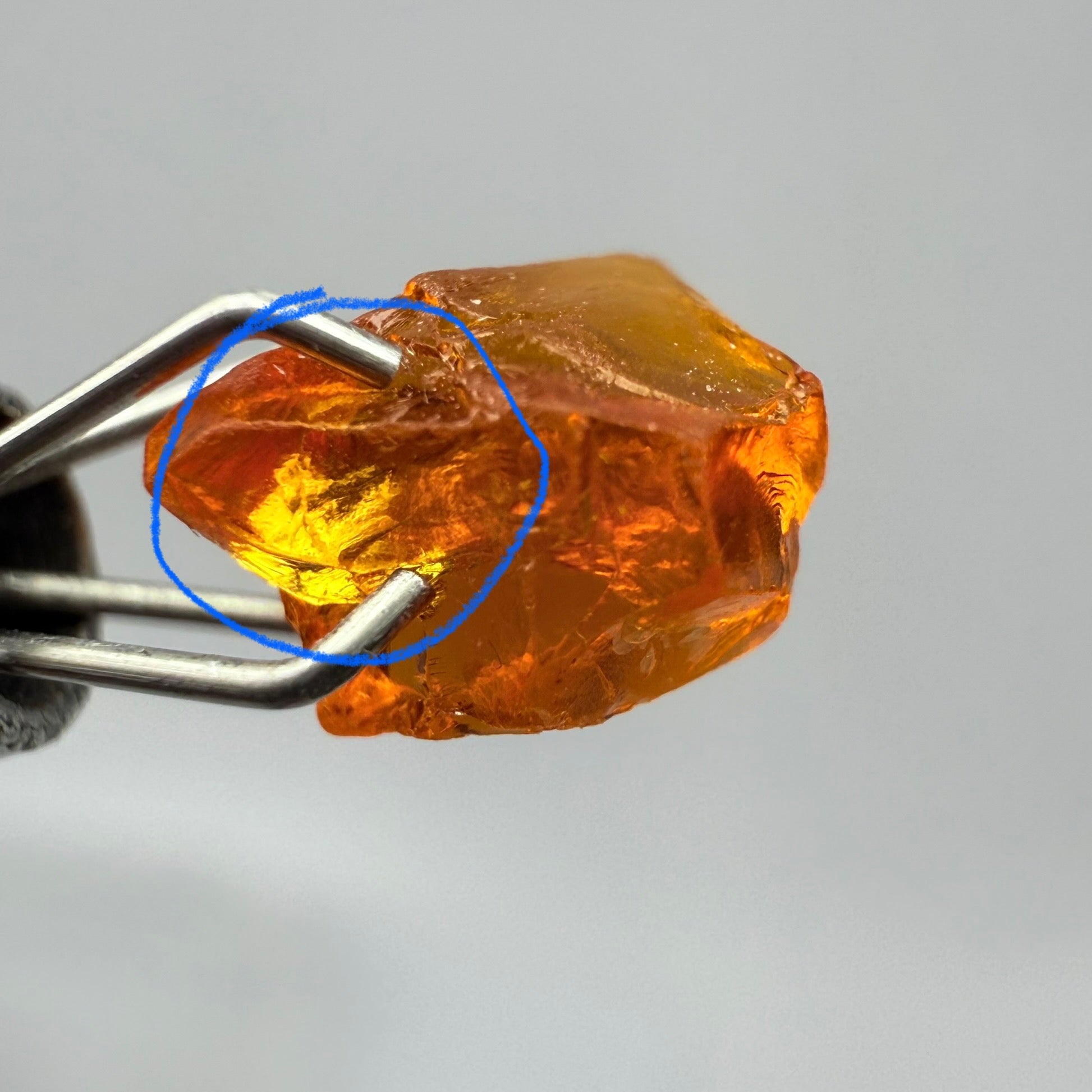 Clinohumite, 1.60ct, Morogoro, Tanzania, Untreated Unheated. Sl issue on the top, rest vvs