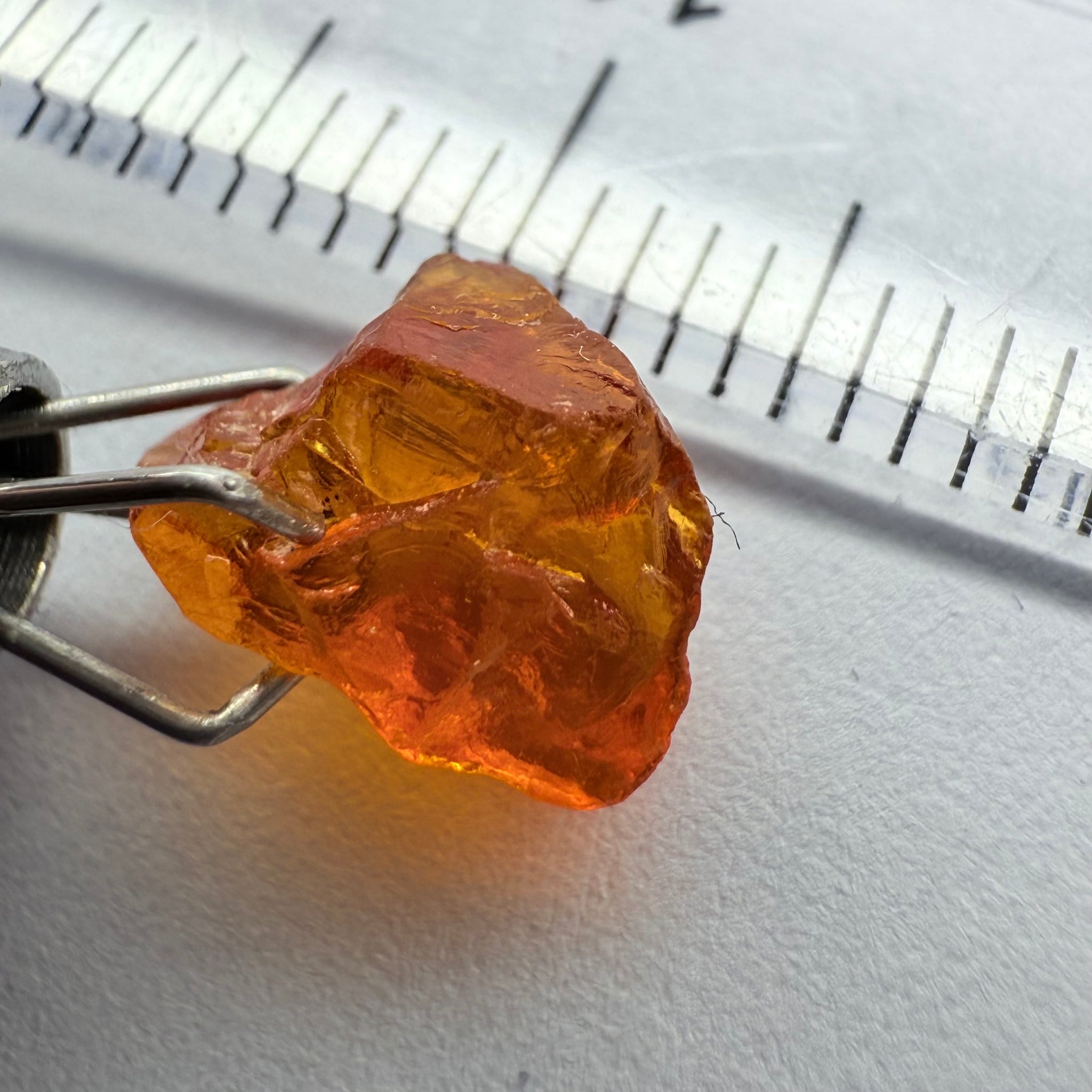 Clinohumite, 1.82ct, Morogoro, Tanzania, Untreated Unheated. VVS, odd shape and a bit flattish
