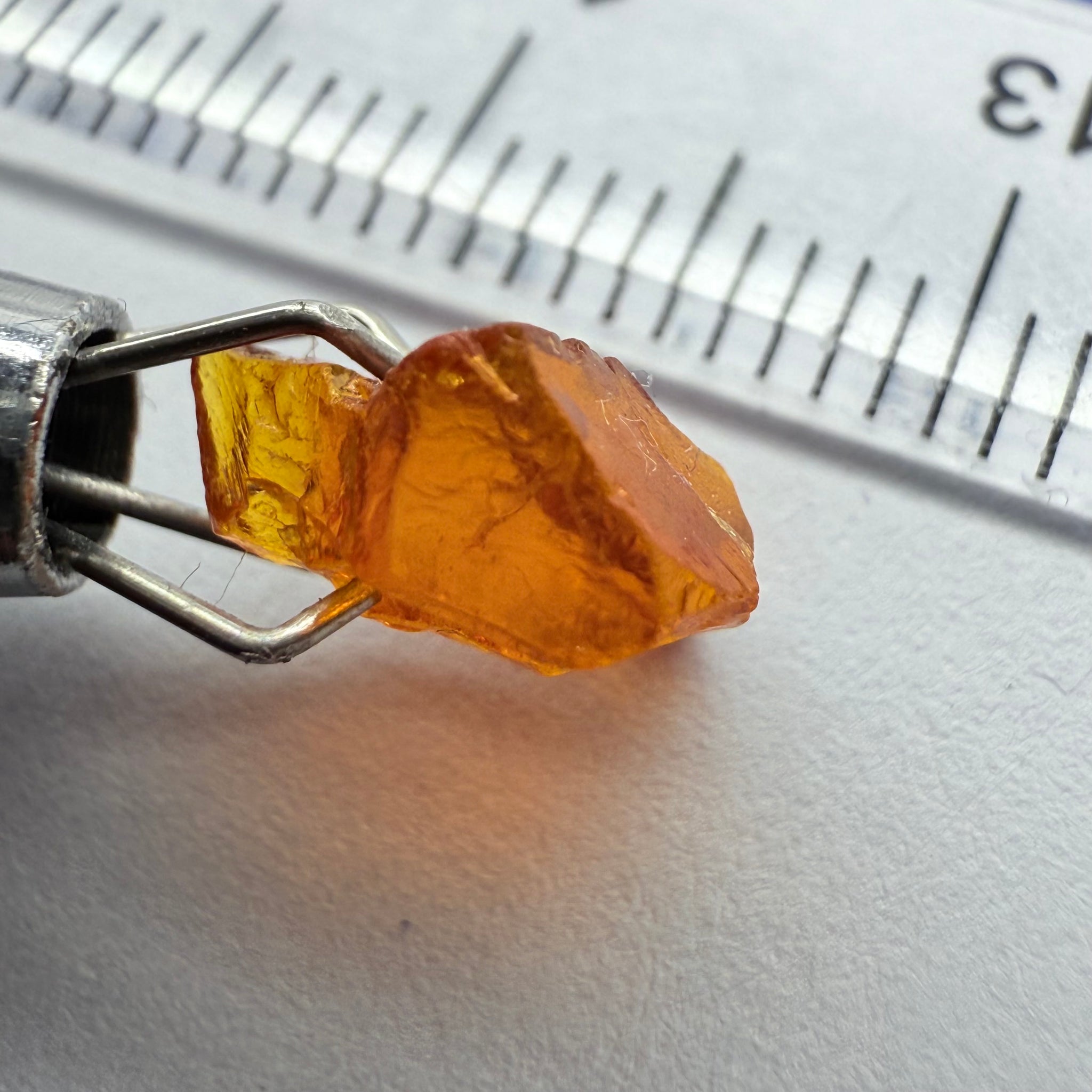 Clinohumite, 1.82ct, Morogoro, Tanzania, Untreated Unheated. VVS, odd shape and a bit flattish
