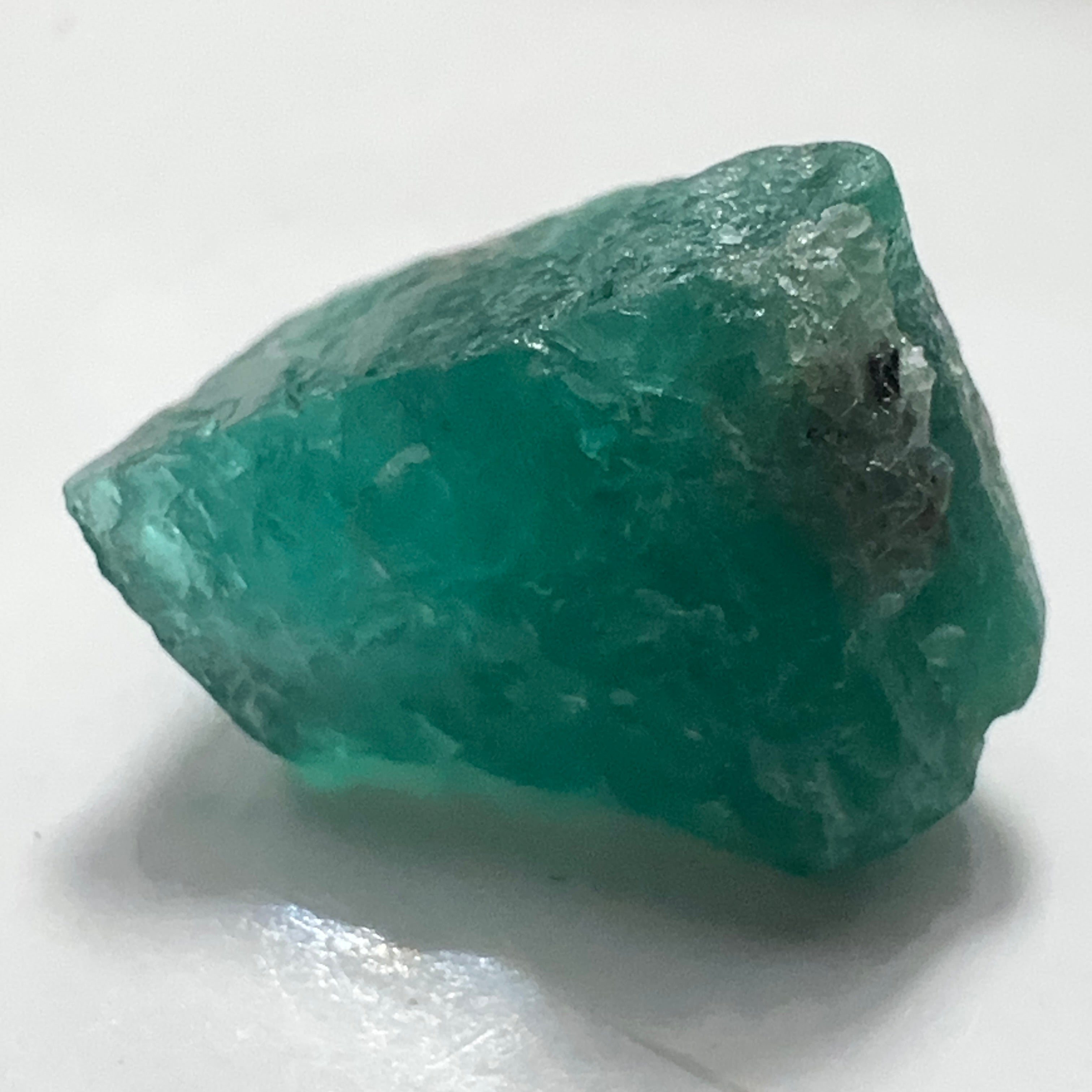 6.84ct Emerald Crystal. Sumbawanga Mines, Tanzania. No oil, Untreated Unheated.