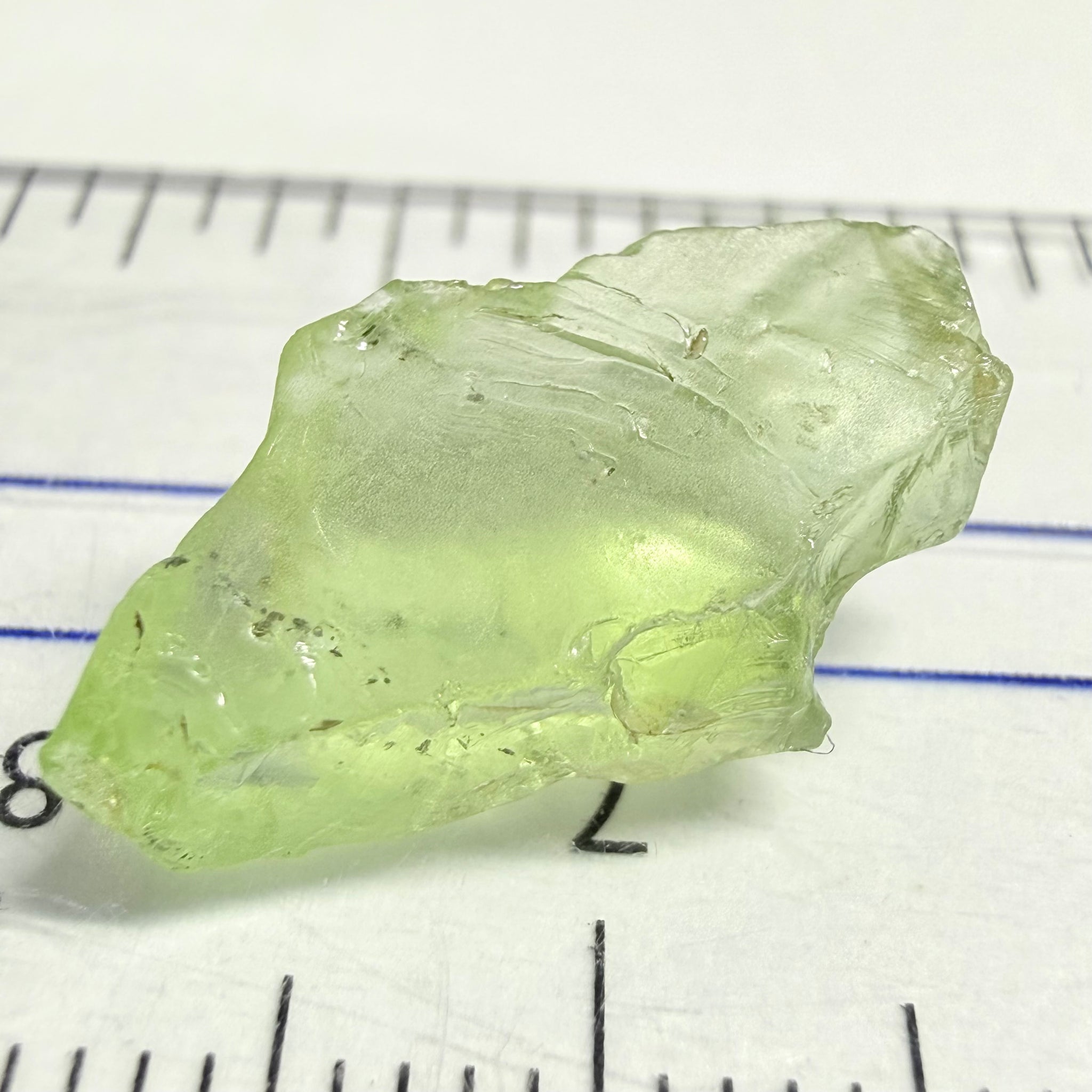 Tsavorite Garnet, 6.58ct, Kenya, Untreated Unheated, vs-vvs, sl inclusion on outside, light lime green colour