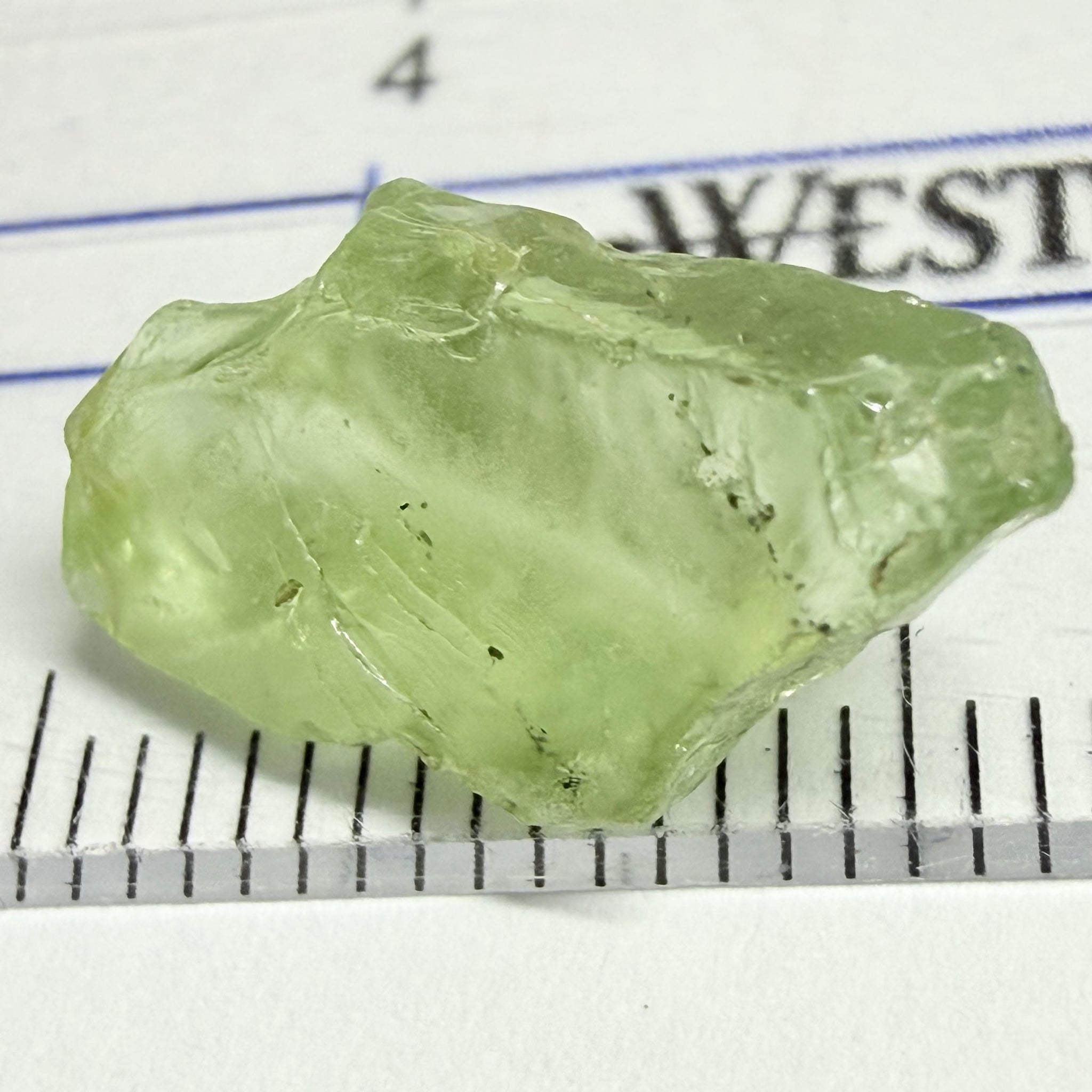 Tsavorite Garnet, 6.58ct, Kenya, Untreated Unheated, vs-vvs, sl inclusion on outside, light lime green colour