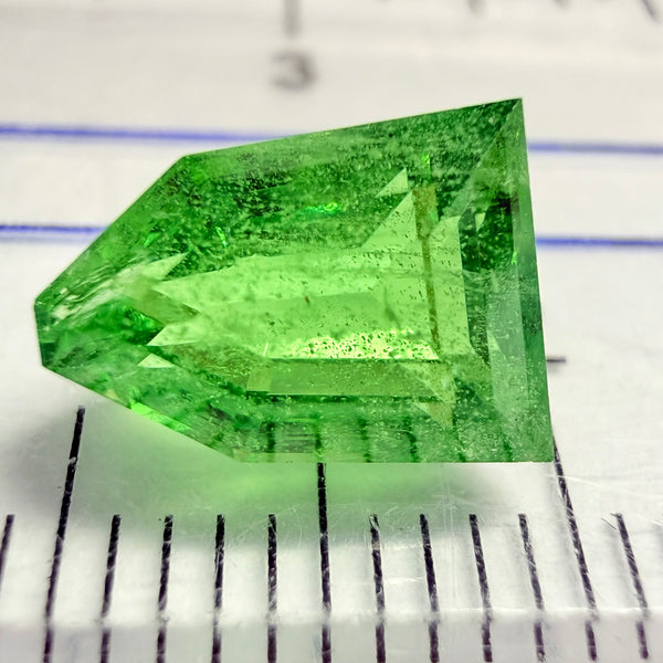 Tsavorite Garnet, 2.60ct, Tanzania, Untreated, Unheated, fancy cut