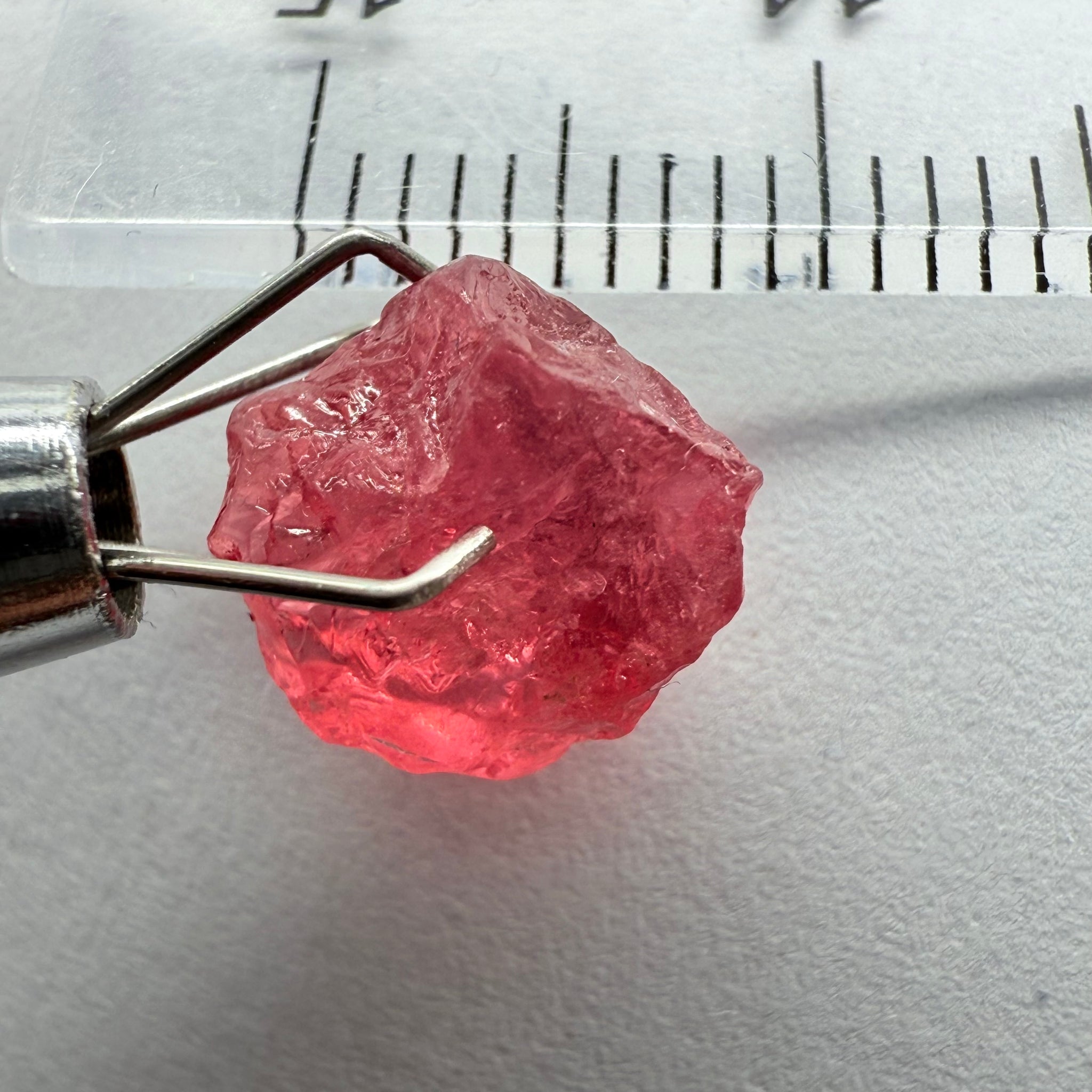 Mahenge Spinel, 3.34ct, Mahenge, Tanzania, Untreated Unheated, veil and few spots, little bit of a flattish shape but excellent colour