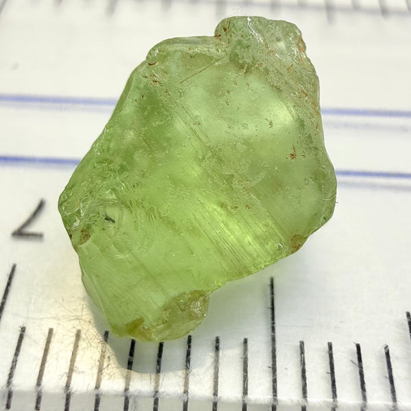 Tsavorite Garnet, 5.65ct, Kenya, Untreated Unheated, parallel needles running through