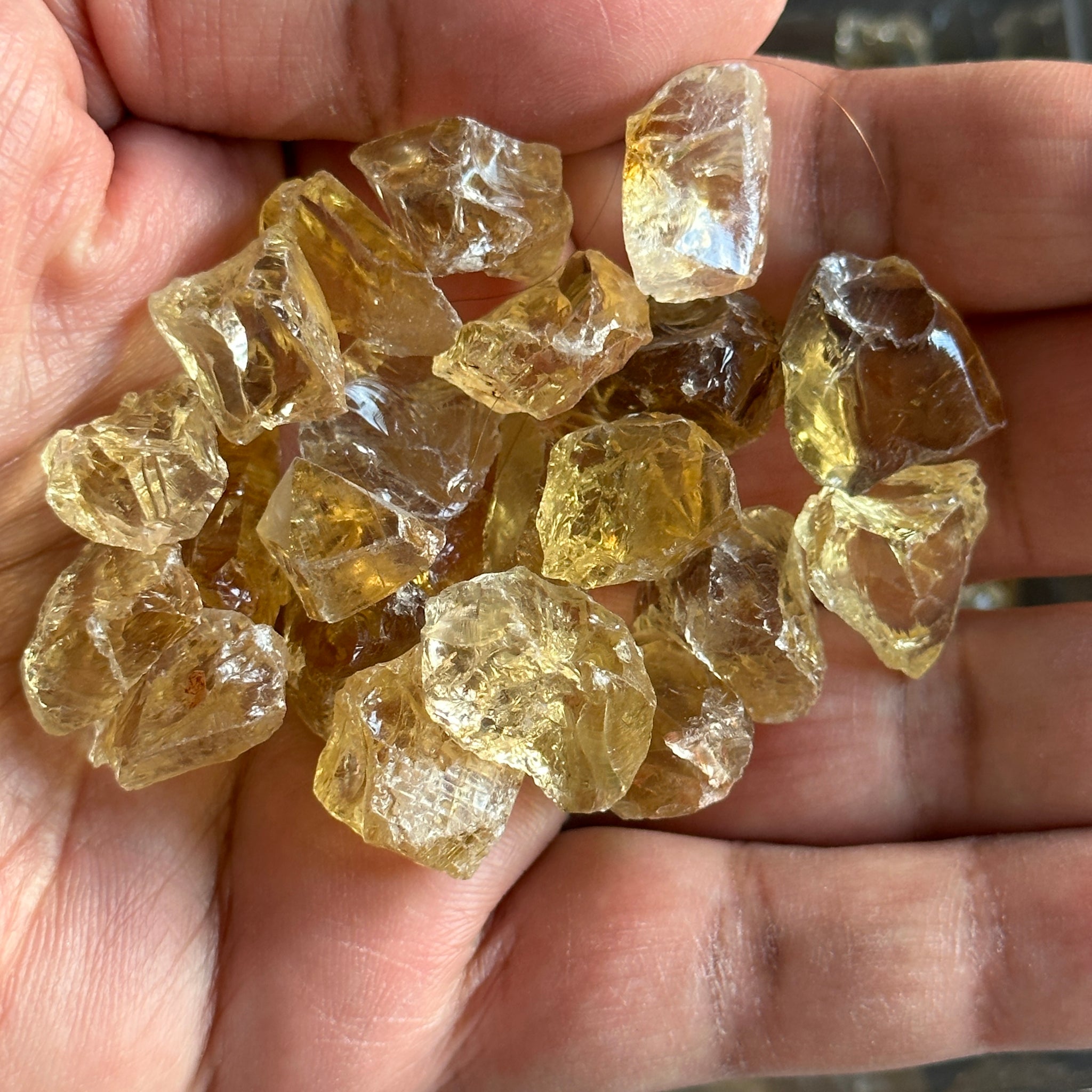 Citrine, Congo, Unheated, Per Stone, want any particular shape, just ask, faceting/cabbing rough