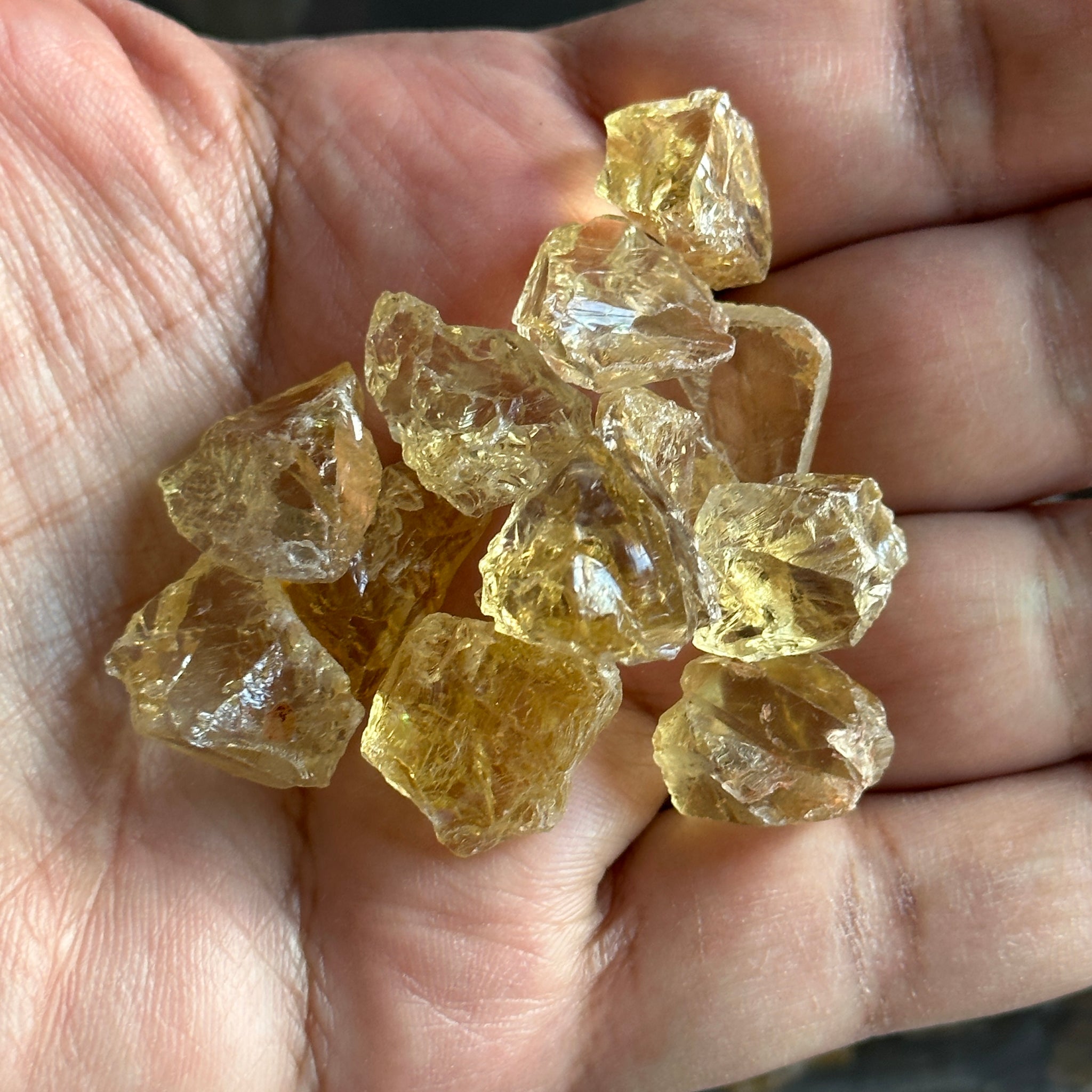Citrine, Congo, Unheated, Per Stone, want any particular shape, just ask, faceting/cabbing rough