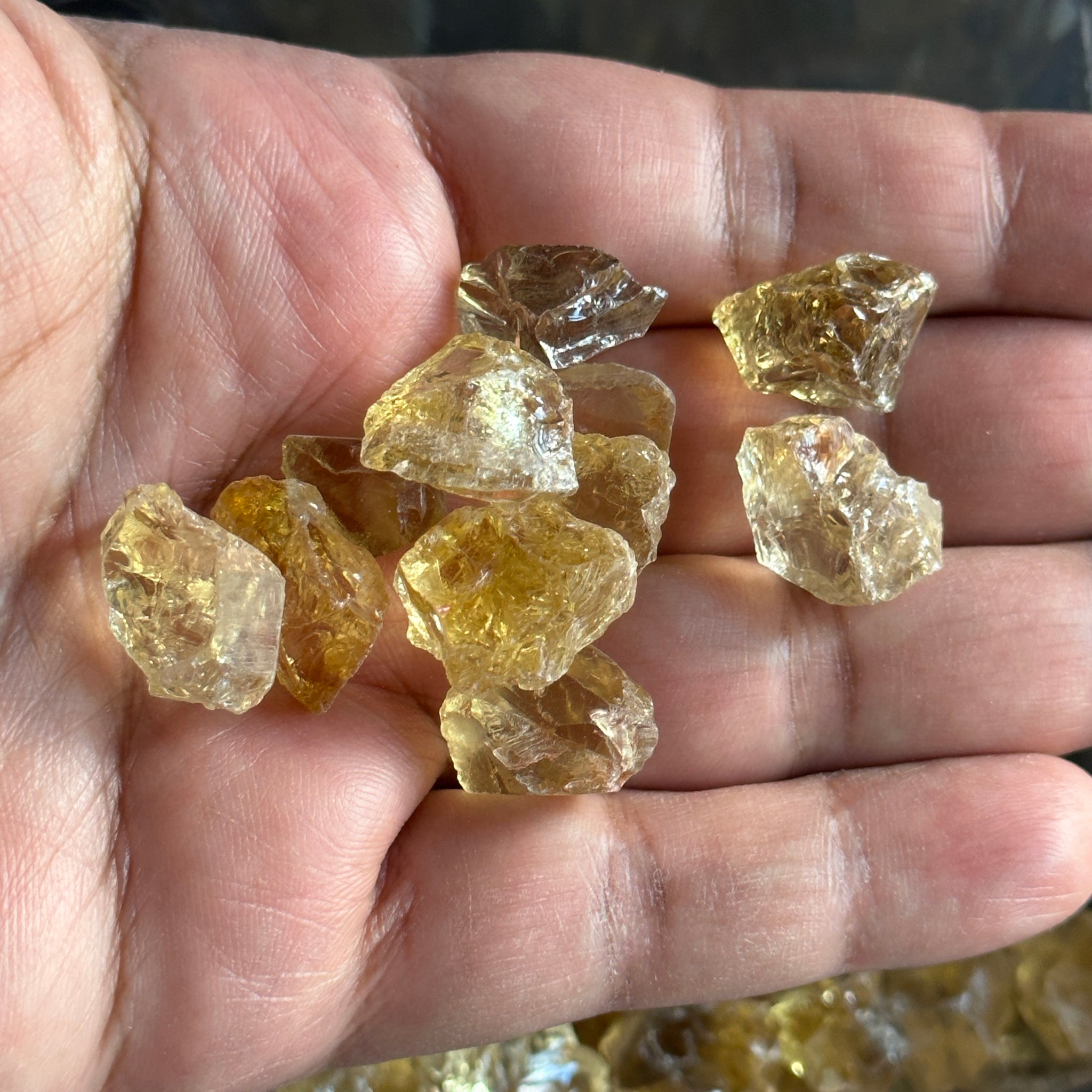 Citrine, Congo, Unheated, Per Stone, want any particular shape, just ask, faceting/cabbing rough