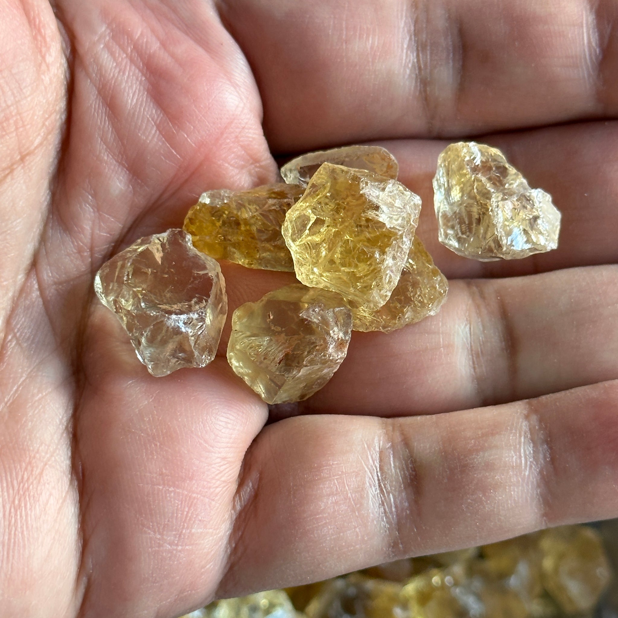 Citrine, Congo, Unheated, Per Stone, want any particular shape, just ask, faceting/cabbing rough