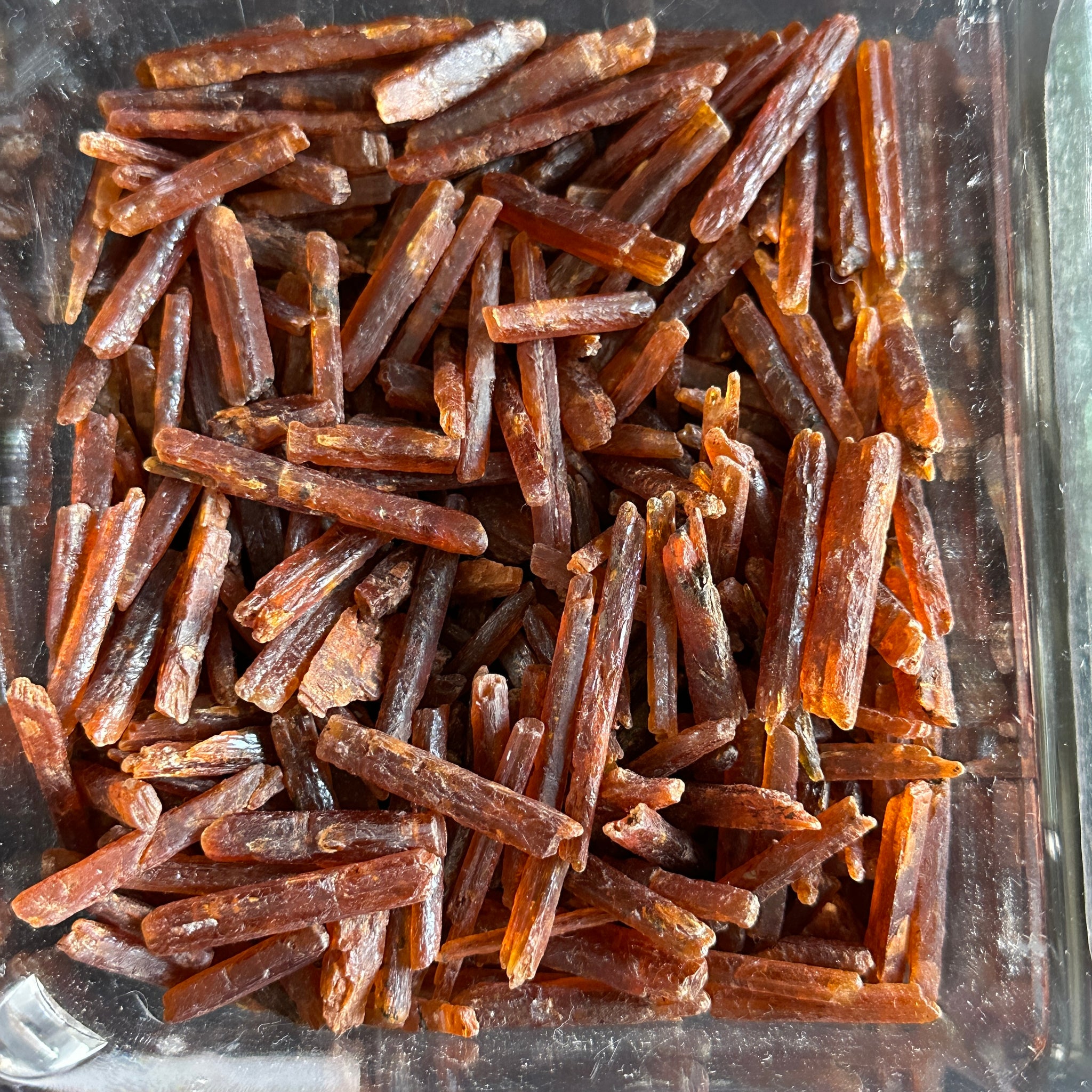Transparent Orange Kyanite Crystals, Tanzania, thin and transparent, Per Stone