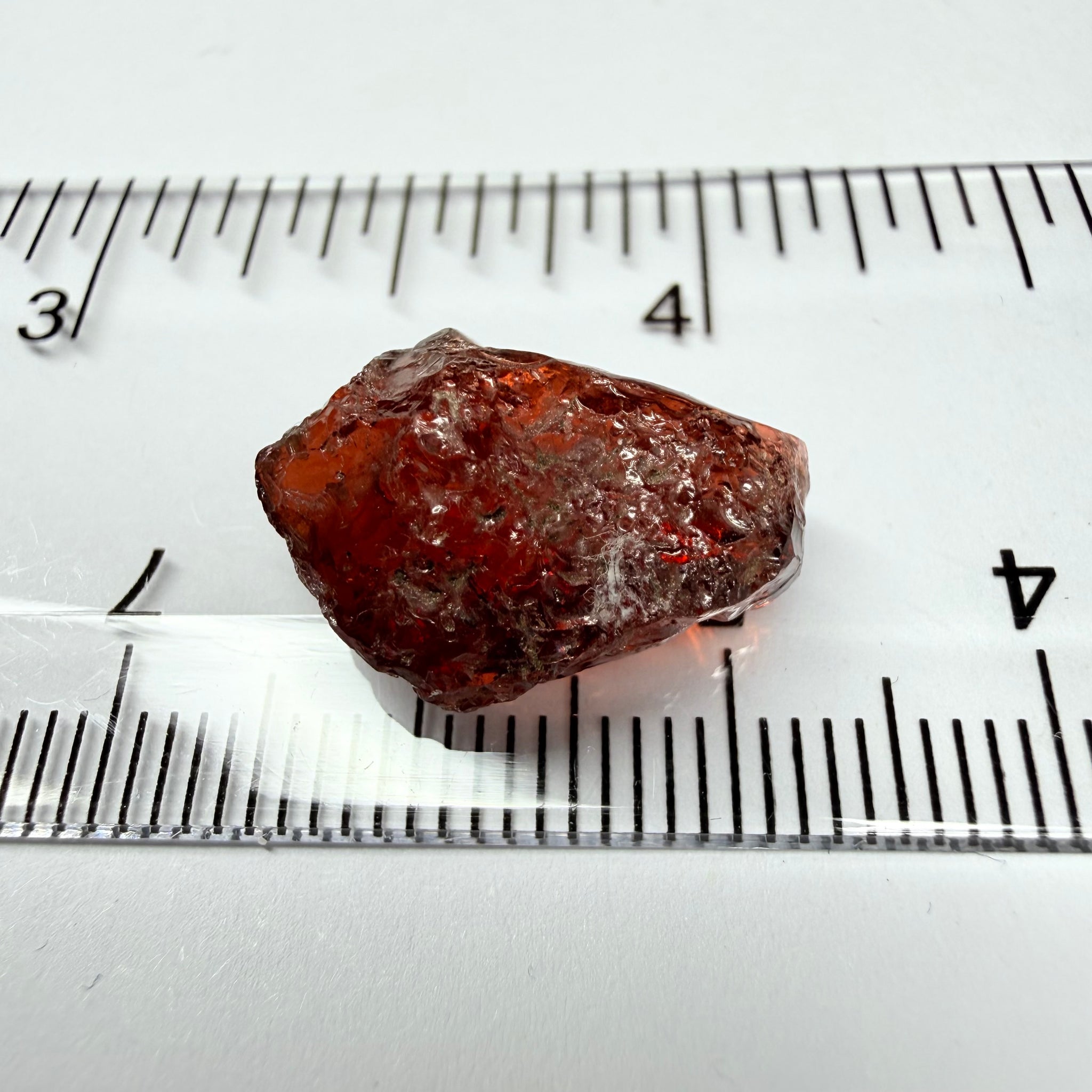 Umba Garnet, 12.19ct, Tanzania, Untreated Unheated, Slight spots and inclusions on the outside that will need to be worked around, see backlit pics