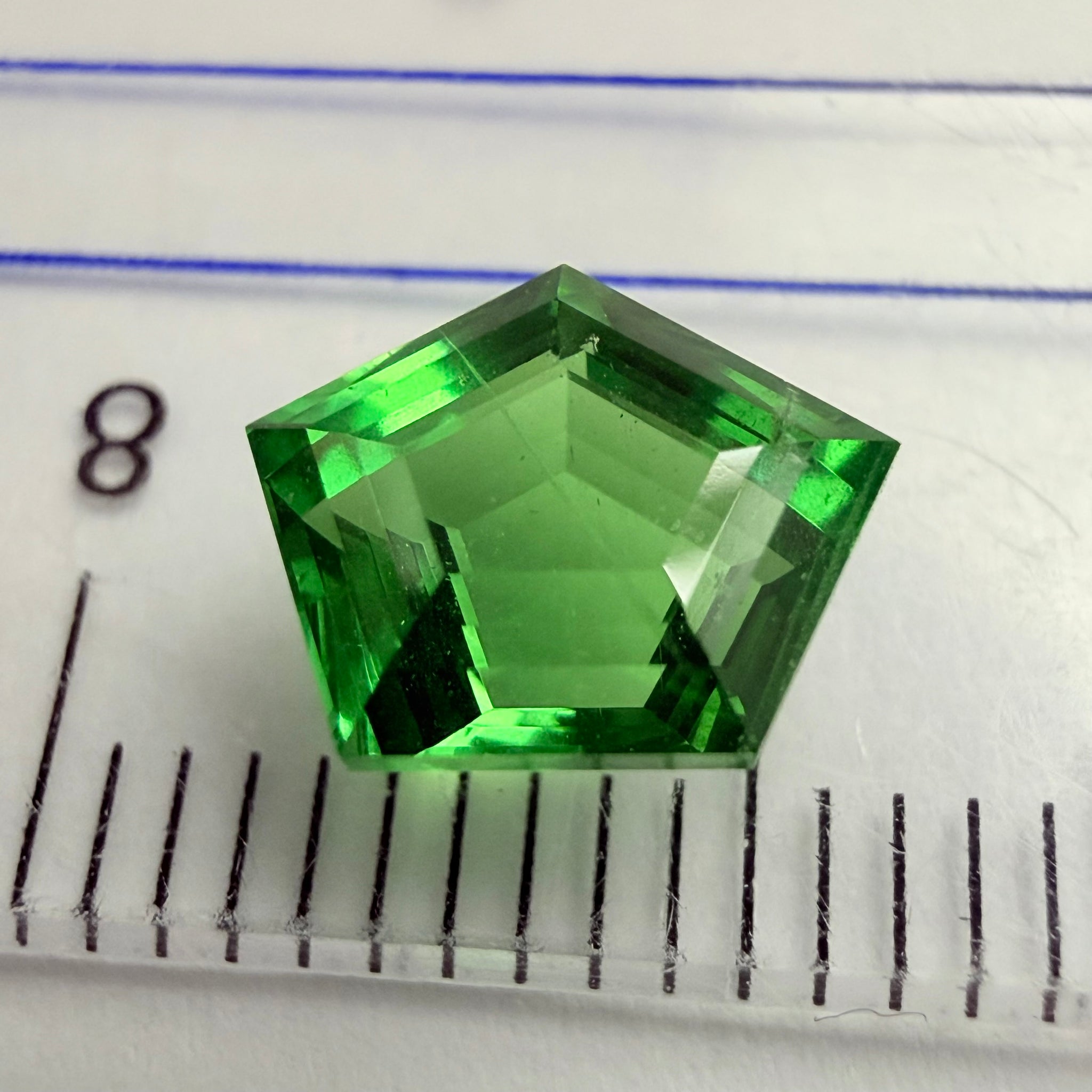 Tsavorite Garnet, 1.71ct, Tanzania, Untreated, Unheated, fancy cut