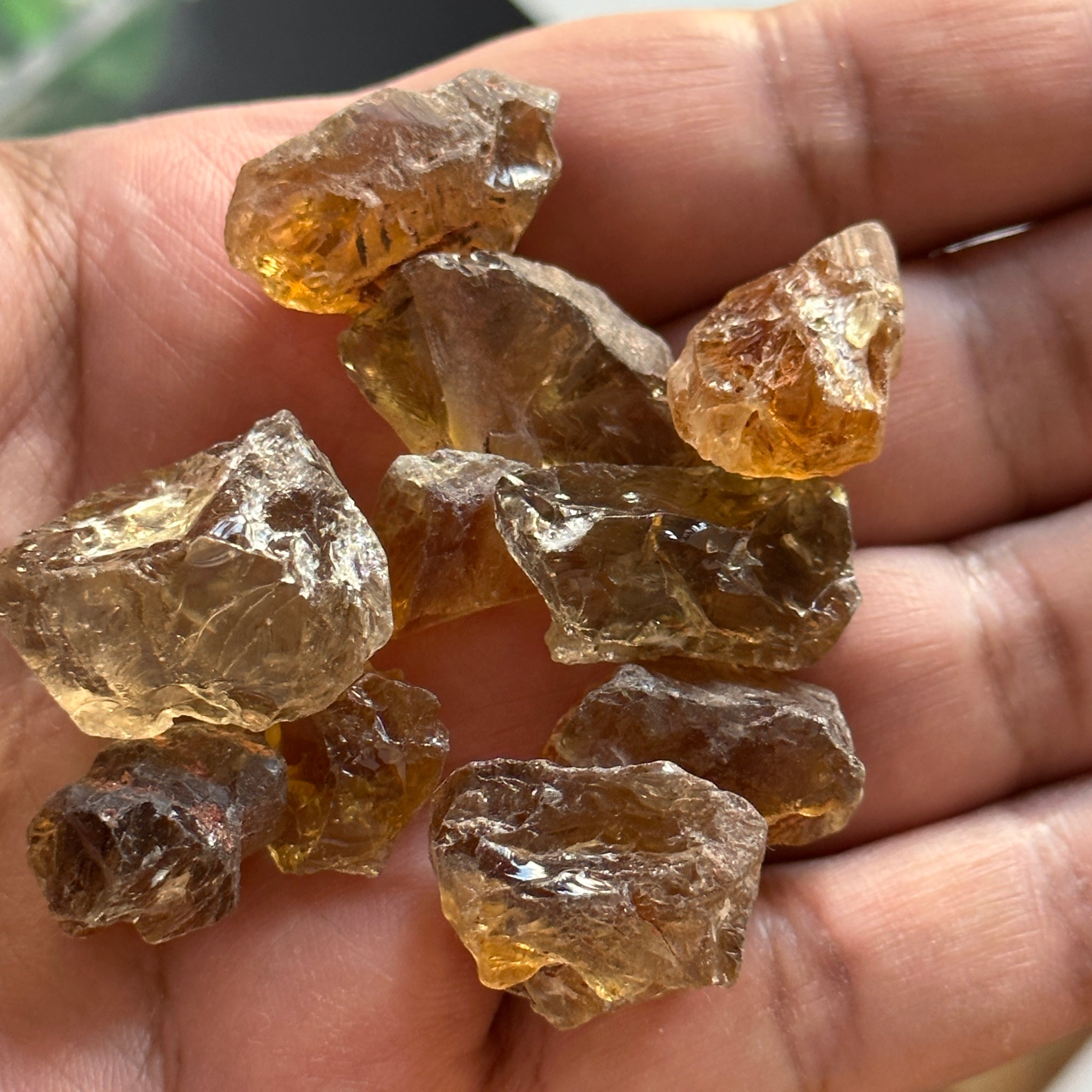 Citrine, Congo, Unheated, Per Stone, want any particular shape, just ask, faceting, cab grade rough