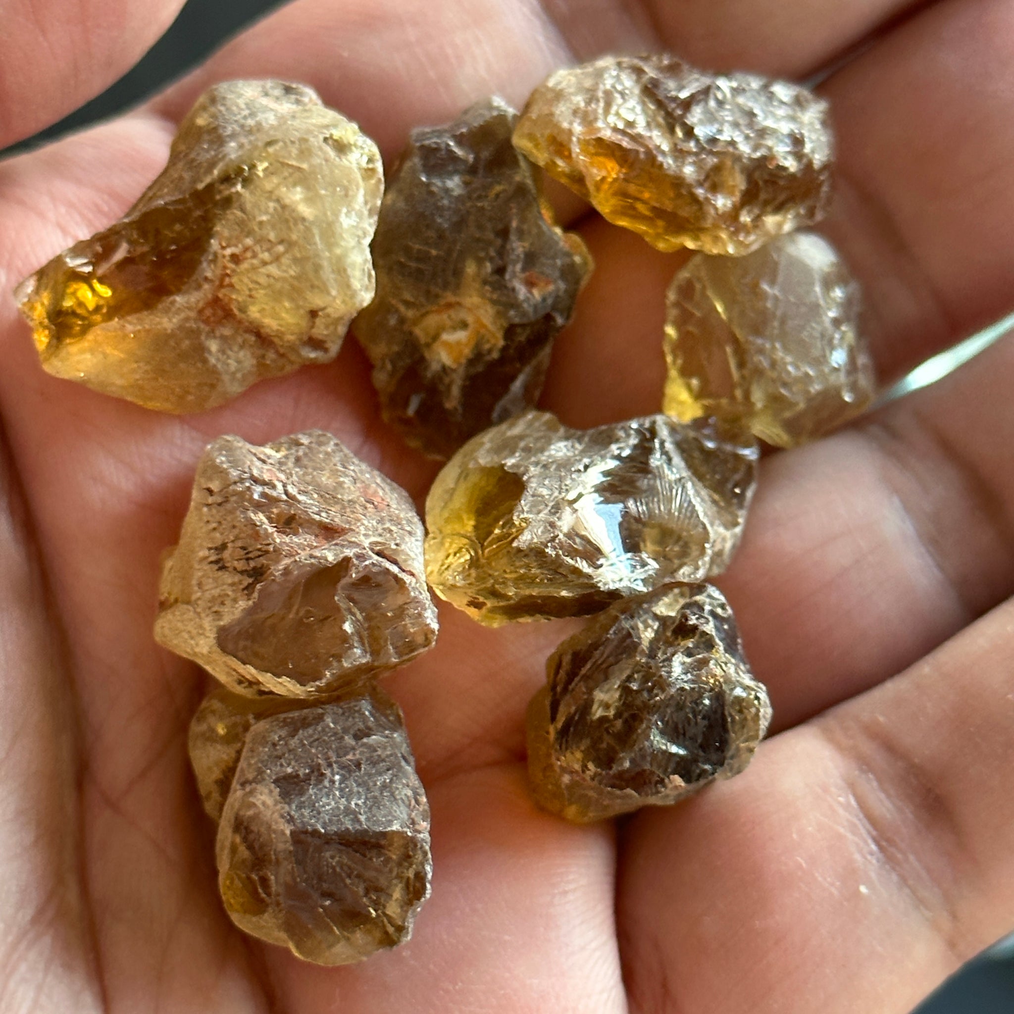 Citrine, Congo, Unheated, Per Stone, want any particular shape, just ask, faceting, cab grade rough