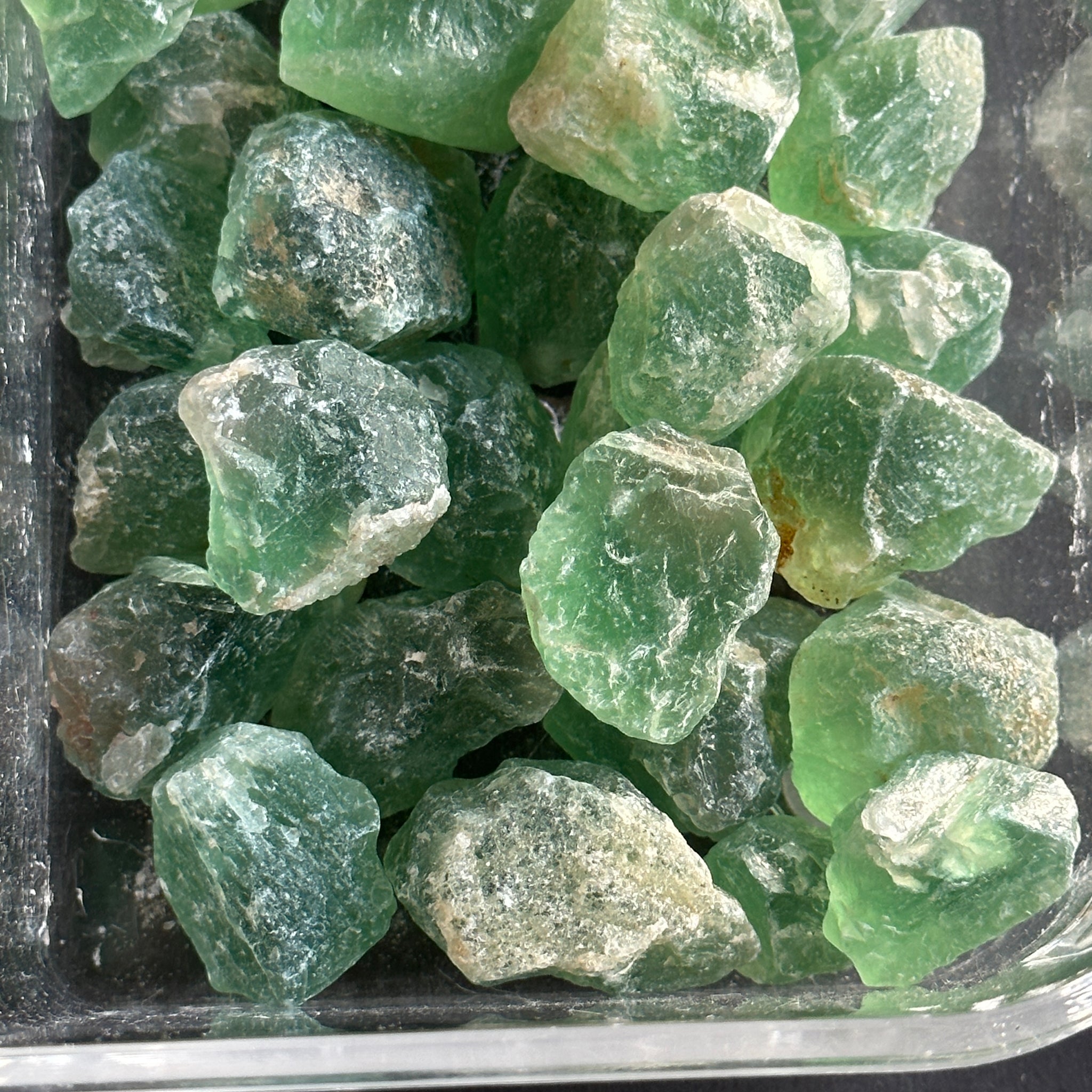 Fluorite, Tanzania, Per Stone, faceting and cabbing grade rough