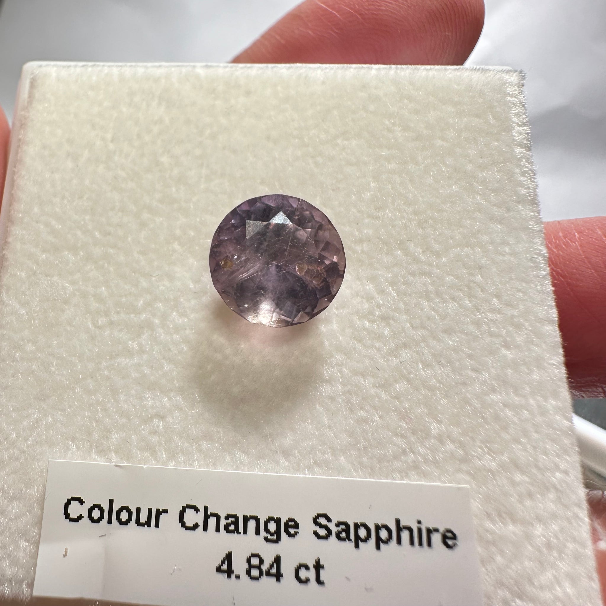 Colour Change Sapphire, 4.84ct, Umba, Tanzania. Untreated Unheated. See photos for colour change