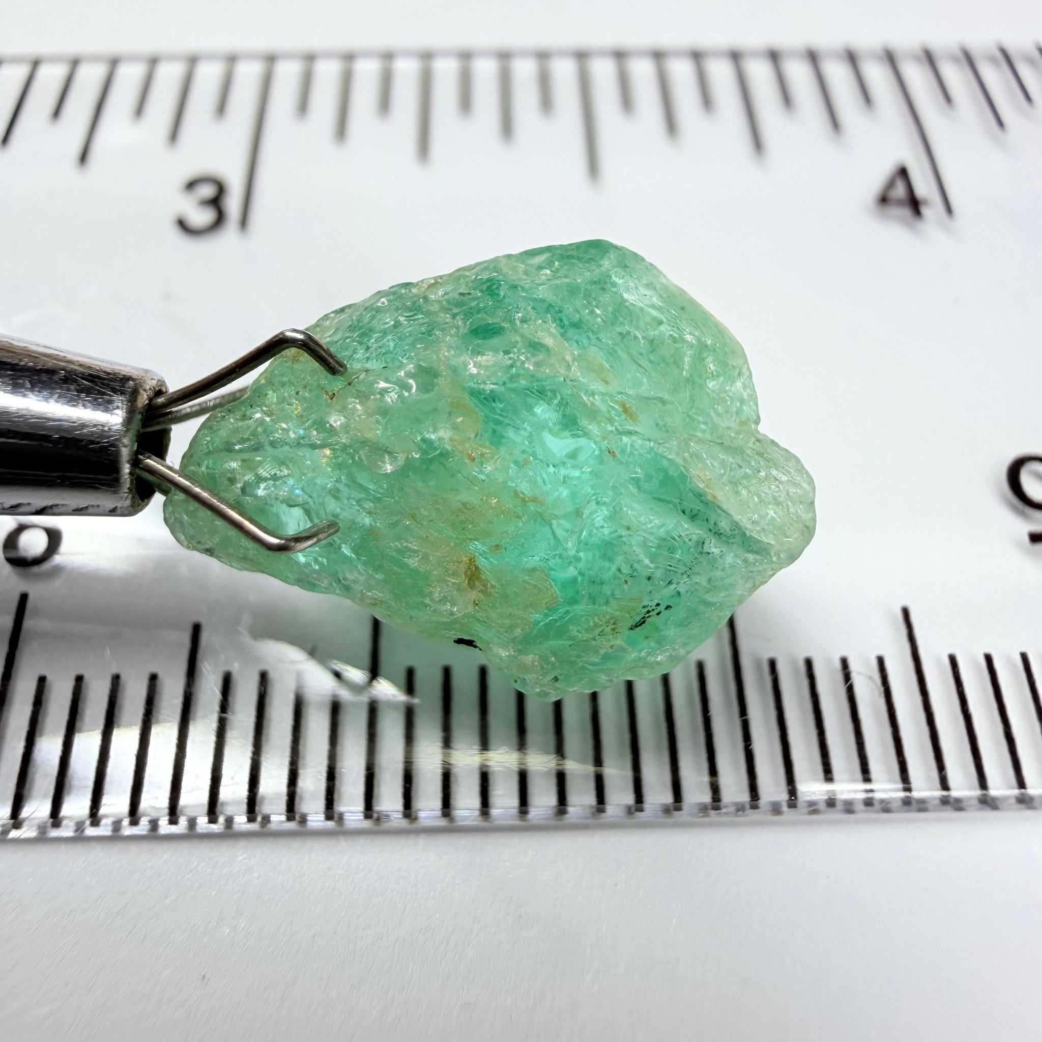 Emerald, 6.37ct, Tanzania, Untreated Unheated, no oil. Great for setting as is in jewellery or cabbing