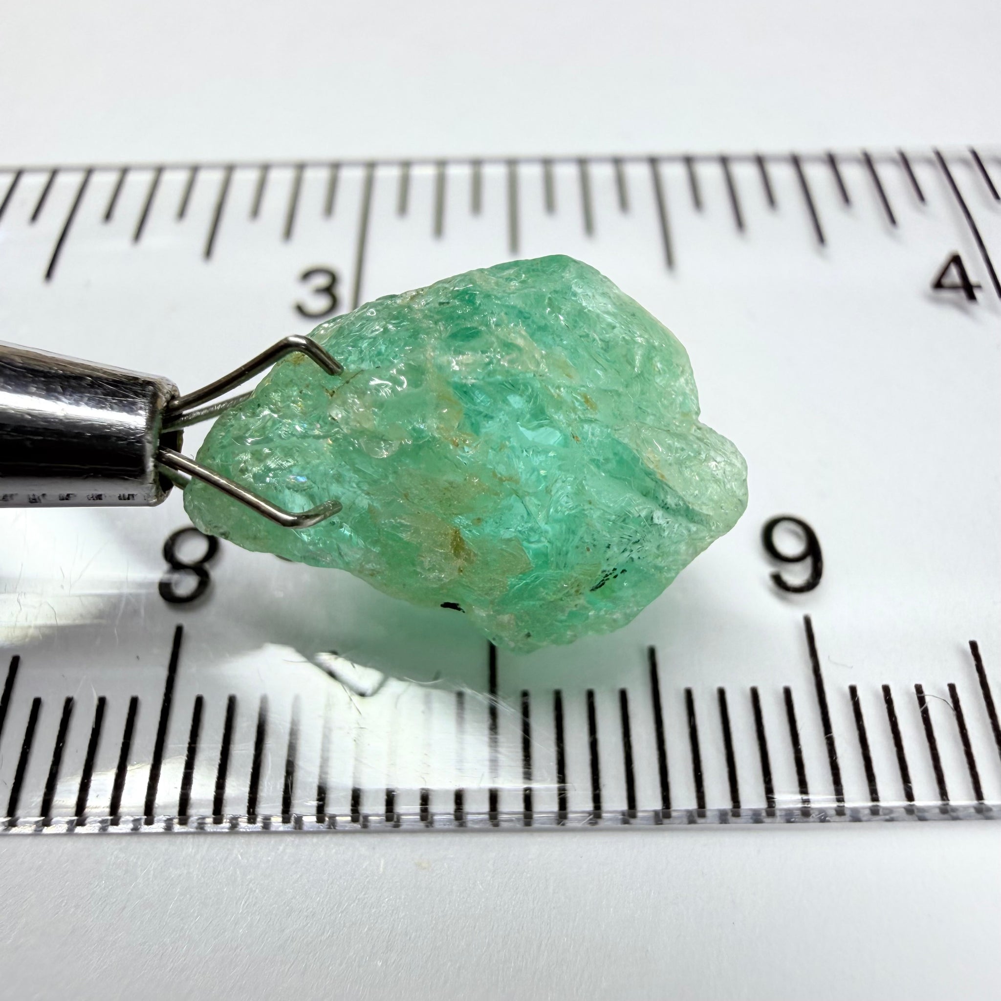 Emerald, 6.37ct, Tanzania, Untreated Unheated, no oil. Great for setting as is in jewellery or cabbing