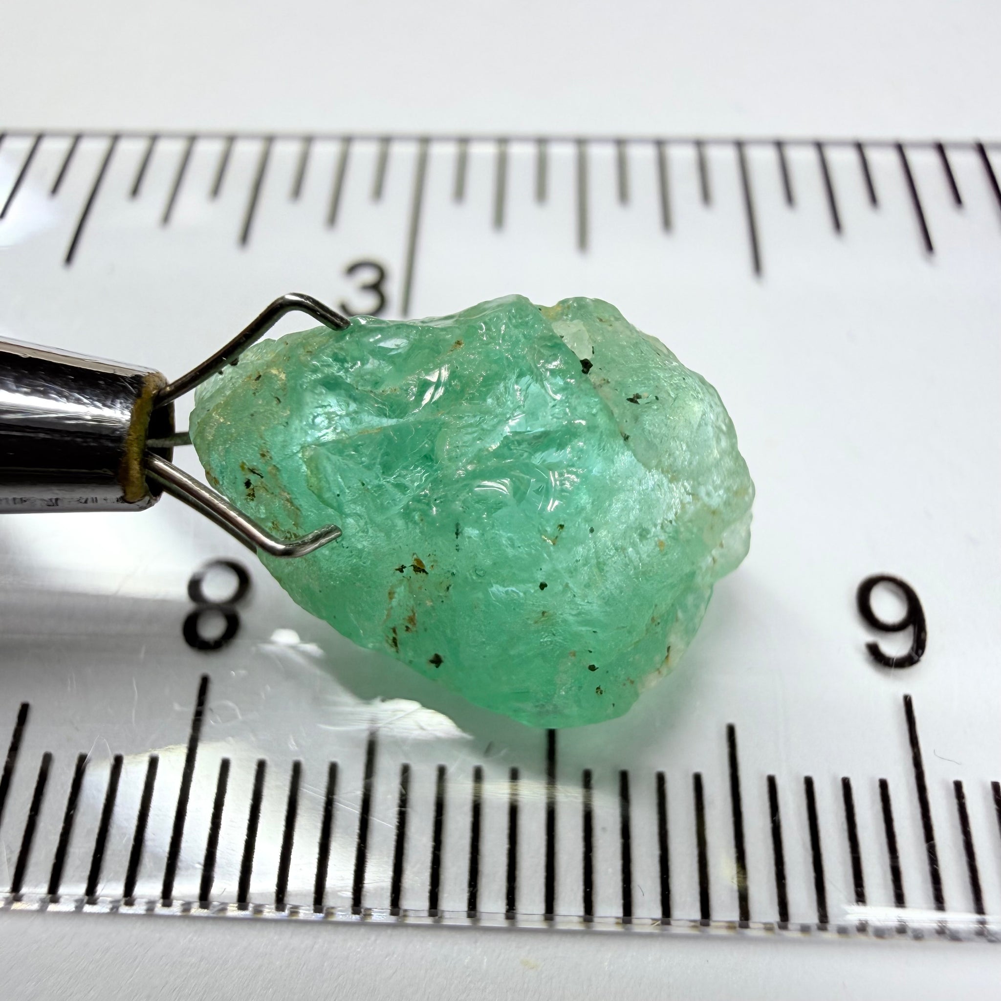 Emerald, 6.37ct, Tanzania, Untreated Unheated, no oil. Great for setting as is in jewellery or cabbing