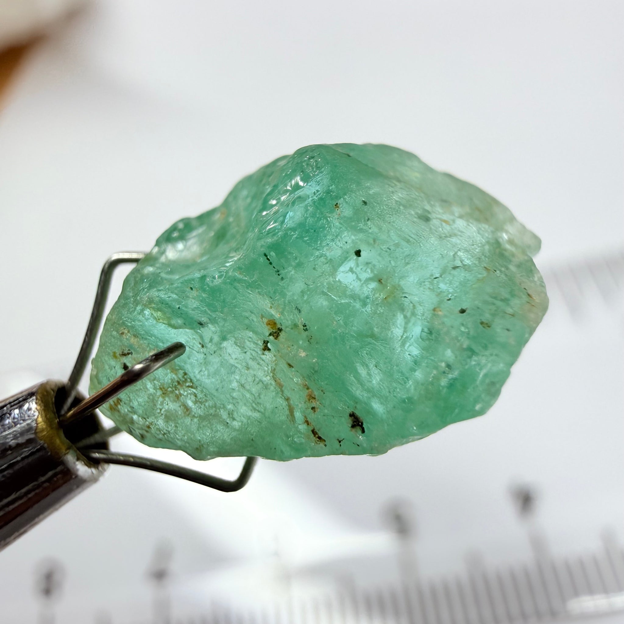 Emerald, 6.37ct, Tanzania, Untreated Unheated, no oil. Great for setting as is in jewellery or cabbing