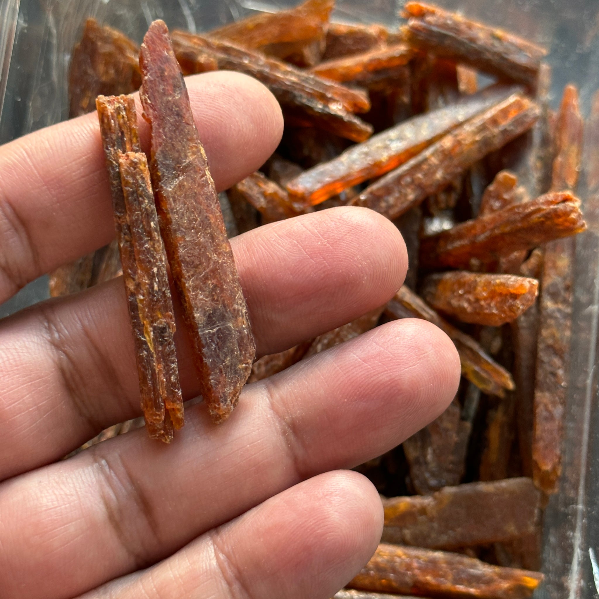 Orange Kyanite Crystals, Tanzania, Large and chunky, Per Stone