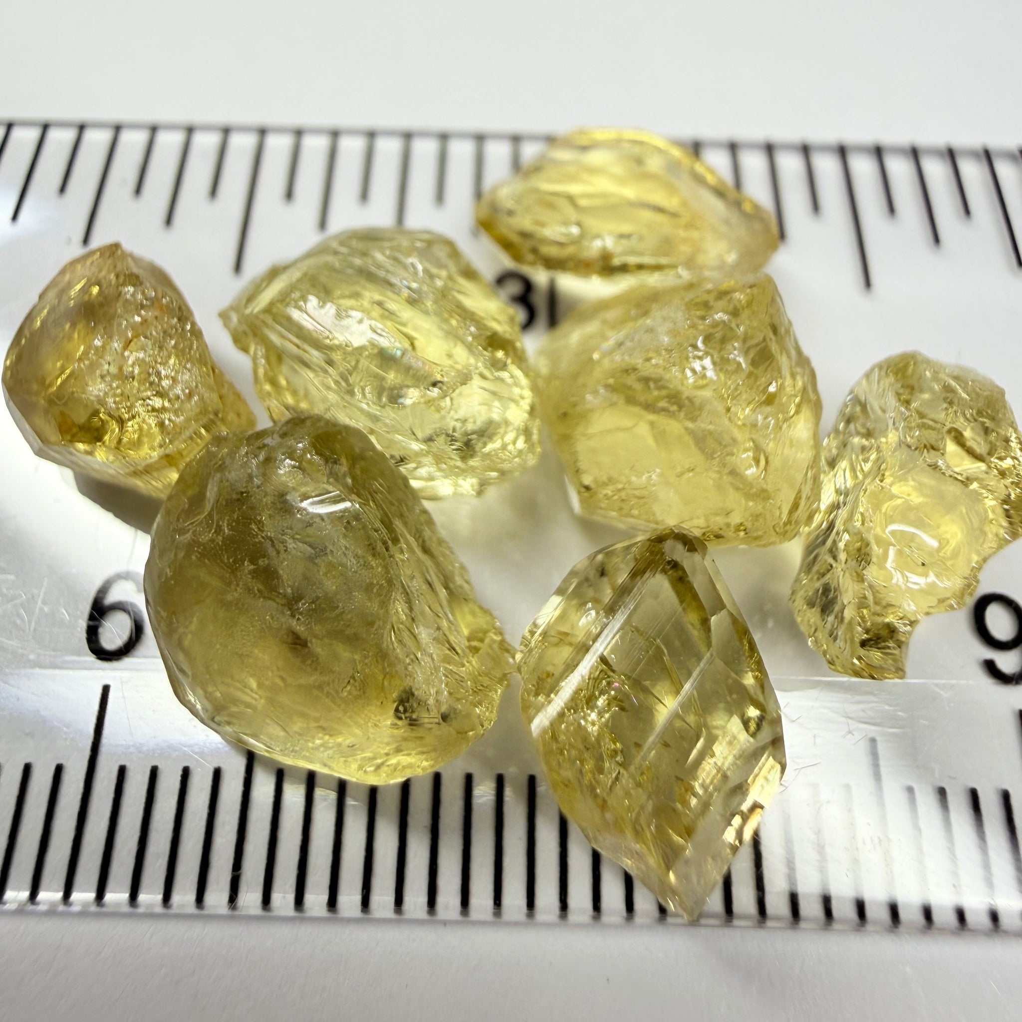 Yellow Tourmaline Lot, 30.38ct, Tanzania, Untreated Unheated. Included stones but great for setting in jewellery as is