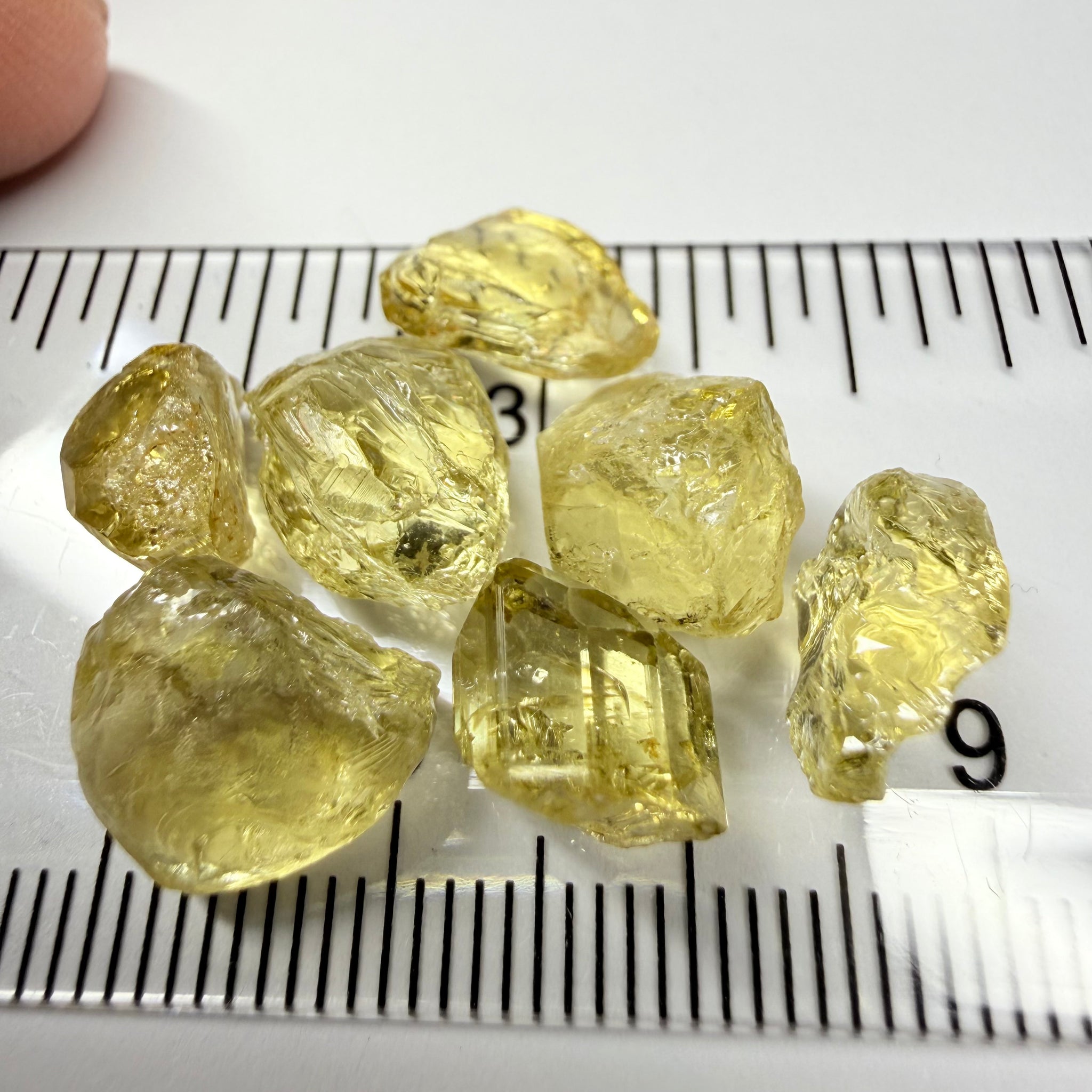 Yellow Tourmaline Lot, 30.38ct, Tanzania, Untreated Unheated. Included stones but great for setting in jewellery as is