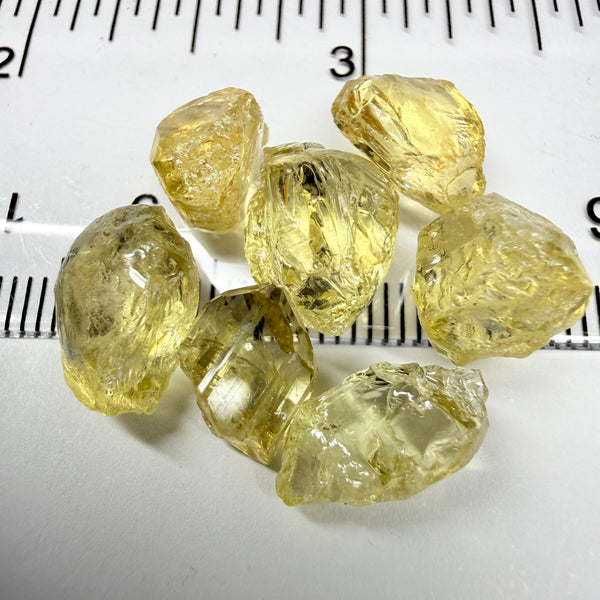Yellow Tourmaline Lot, 30.38ct, Tanzania, Untreated Unheated. Included stones but great for setting in jewellery as is